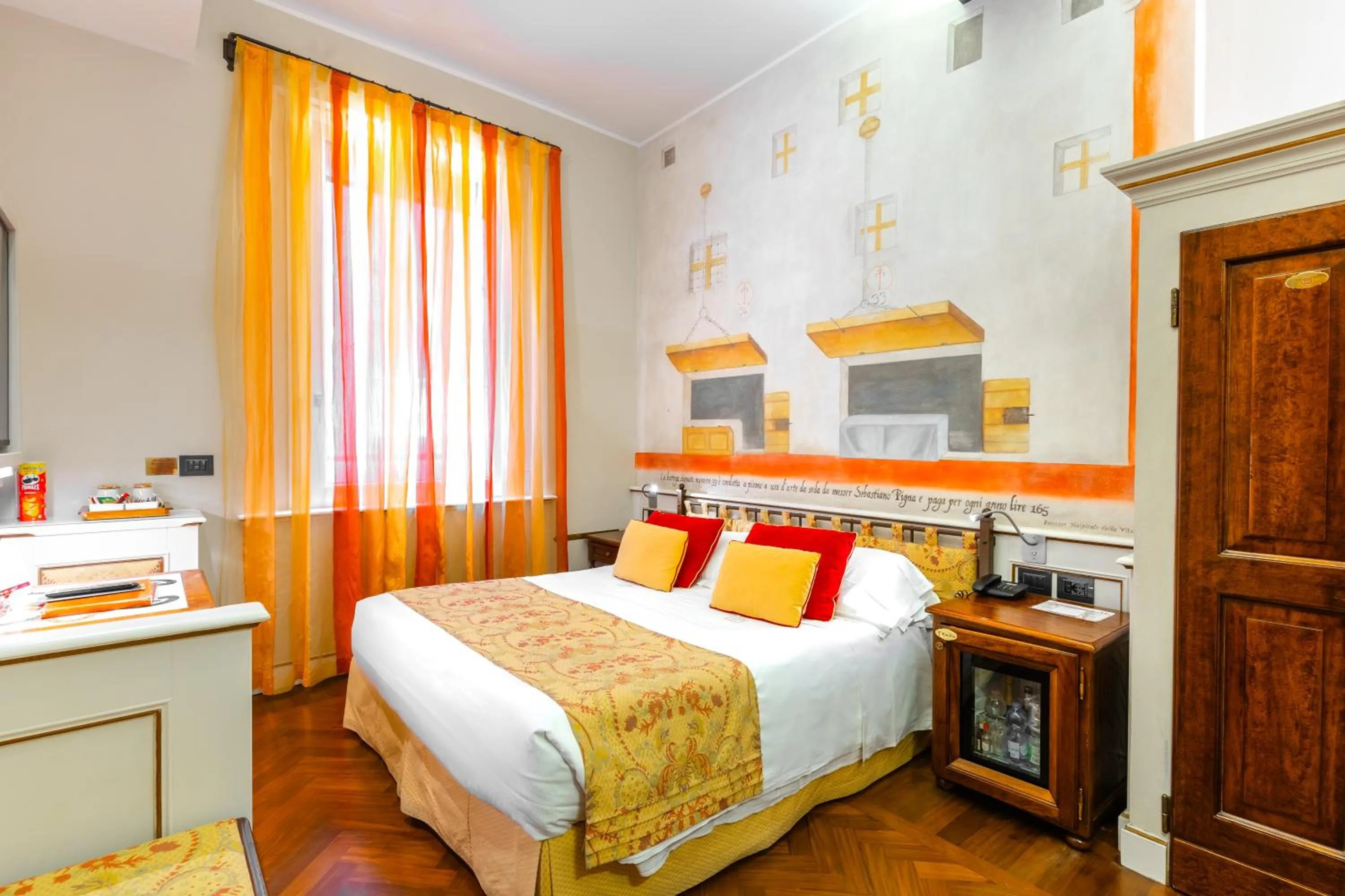 Bed in Art Hotel Commercianti