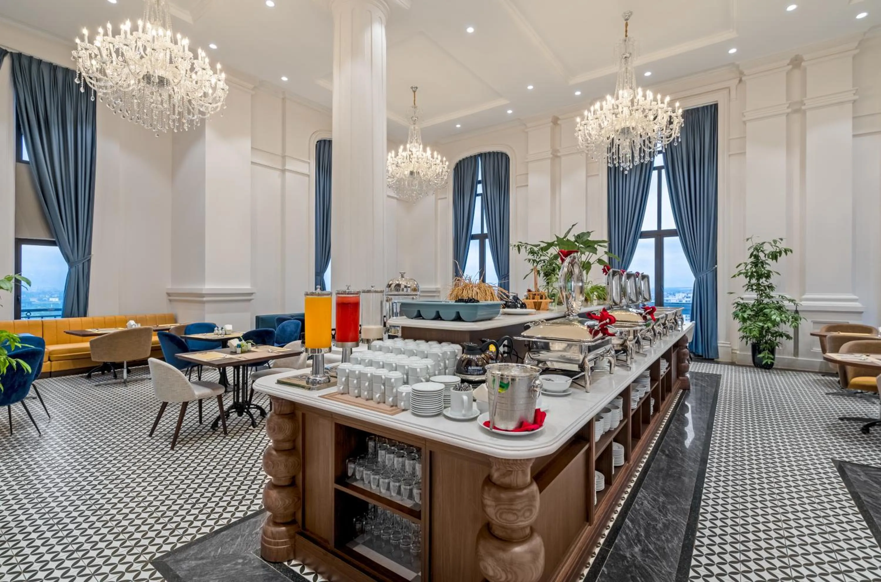 Buffet breakfast in Rex Quang Binh Hotel