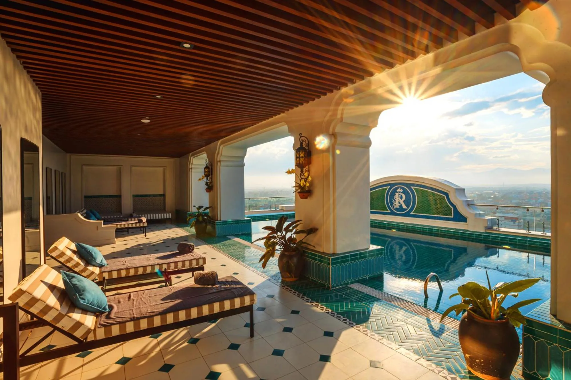 Pool view in Rex Quang Binh Hotel