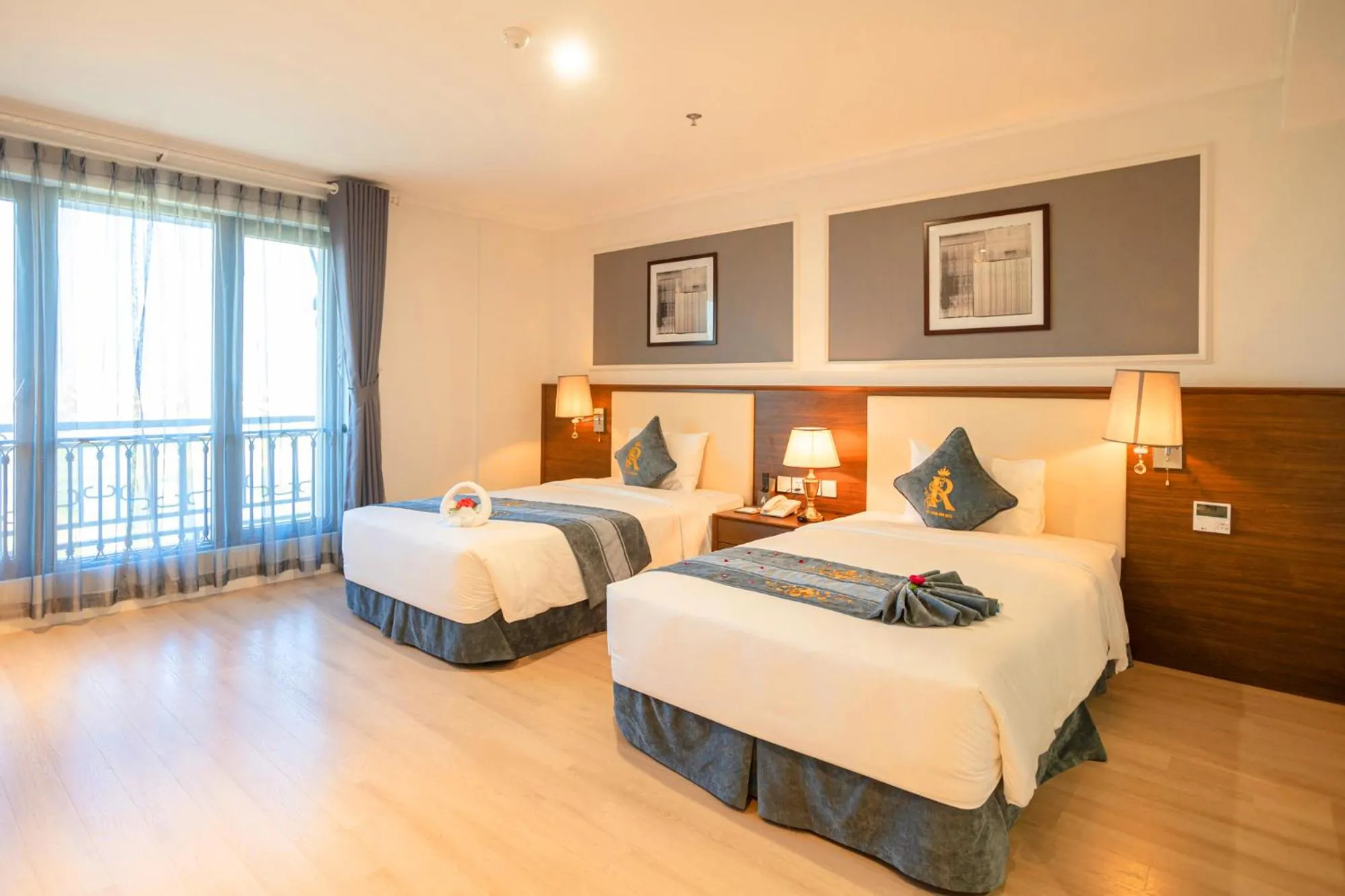 Bed in Rex Quang Binh Hotel