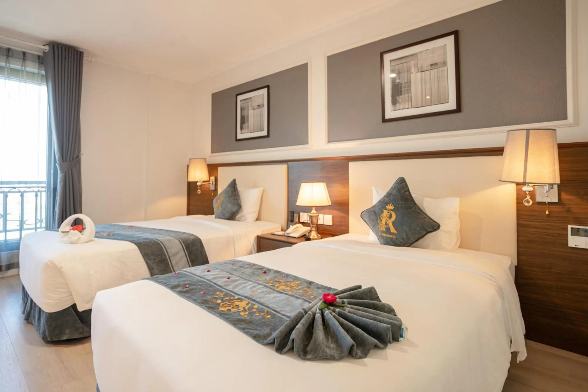 Bed in Rex Quang Binh Hotel