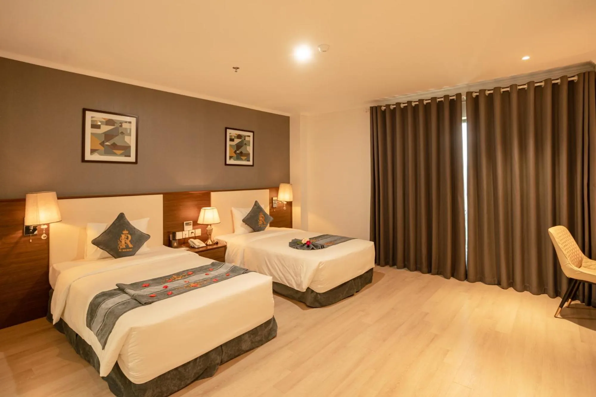 Bed in Rex Quang Binh Hotel