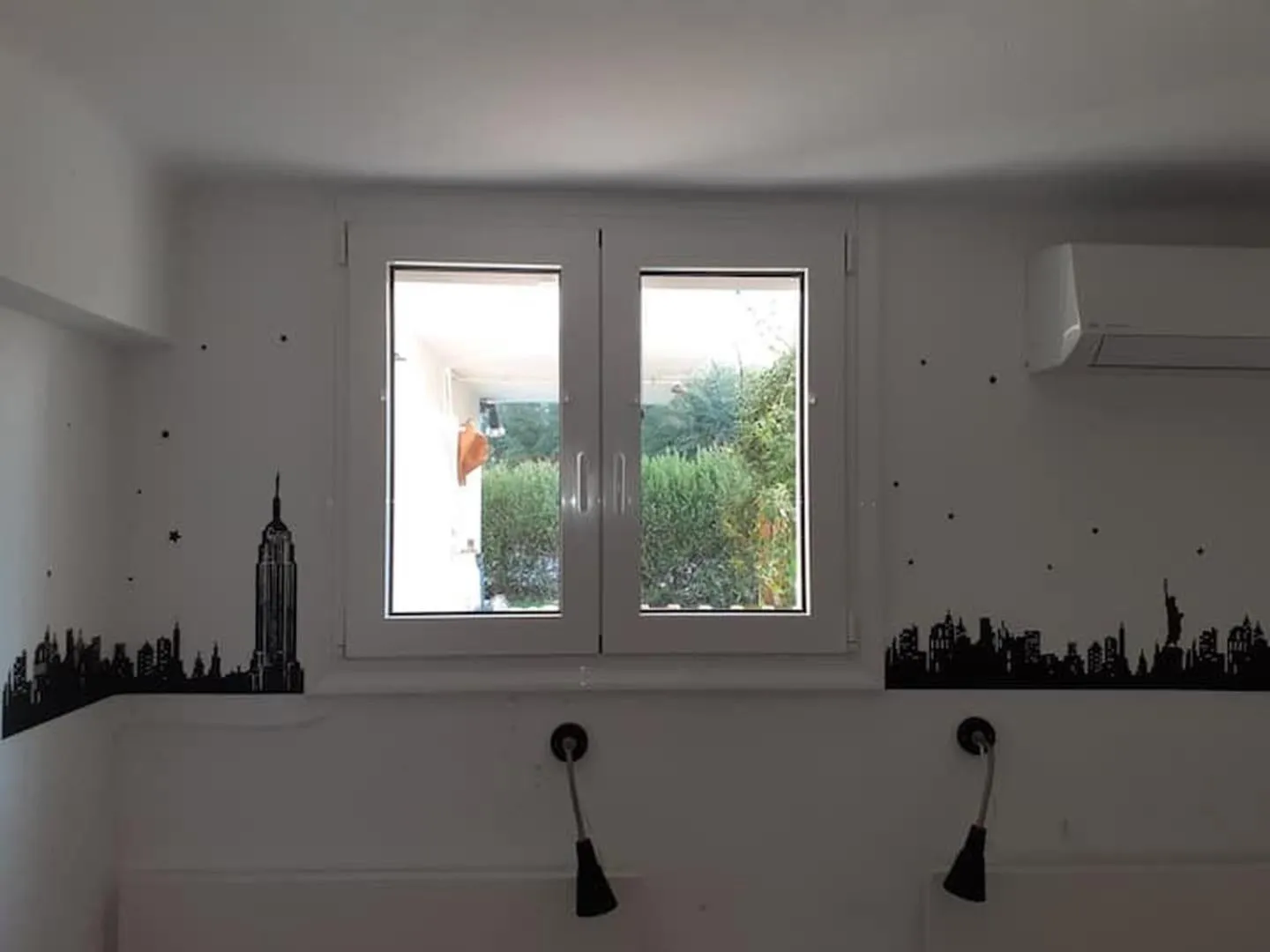 Bedroom in Breezy summer maisonette with exciting view!