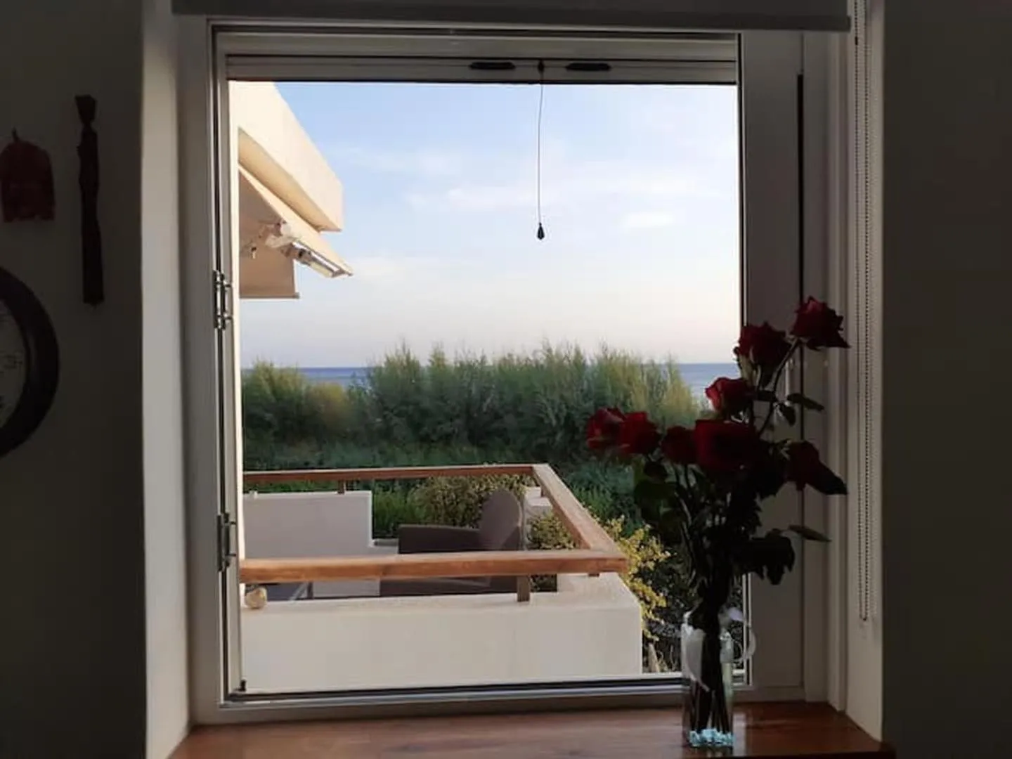 Balcony/Terrace in Breezy summer maisonette with exciting view!
