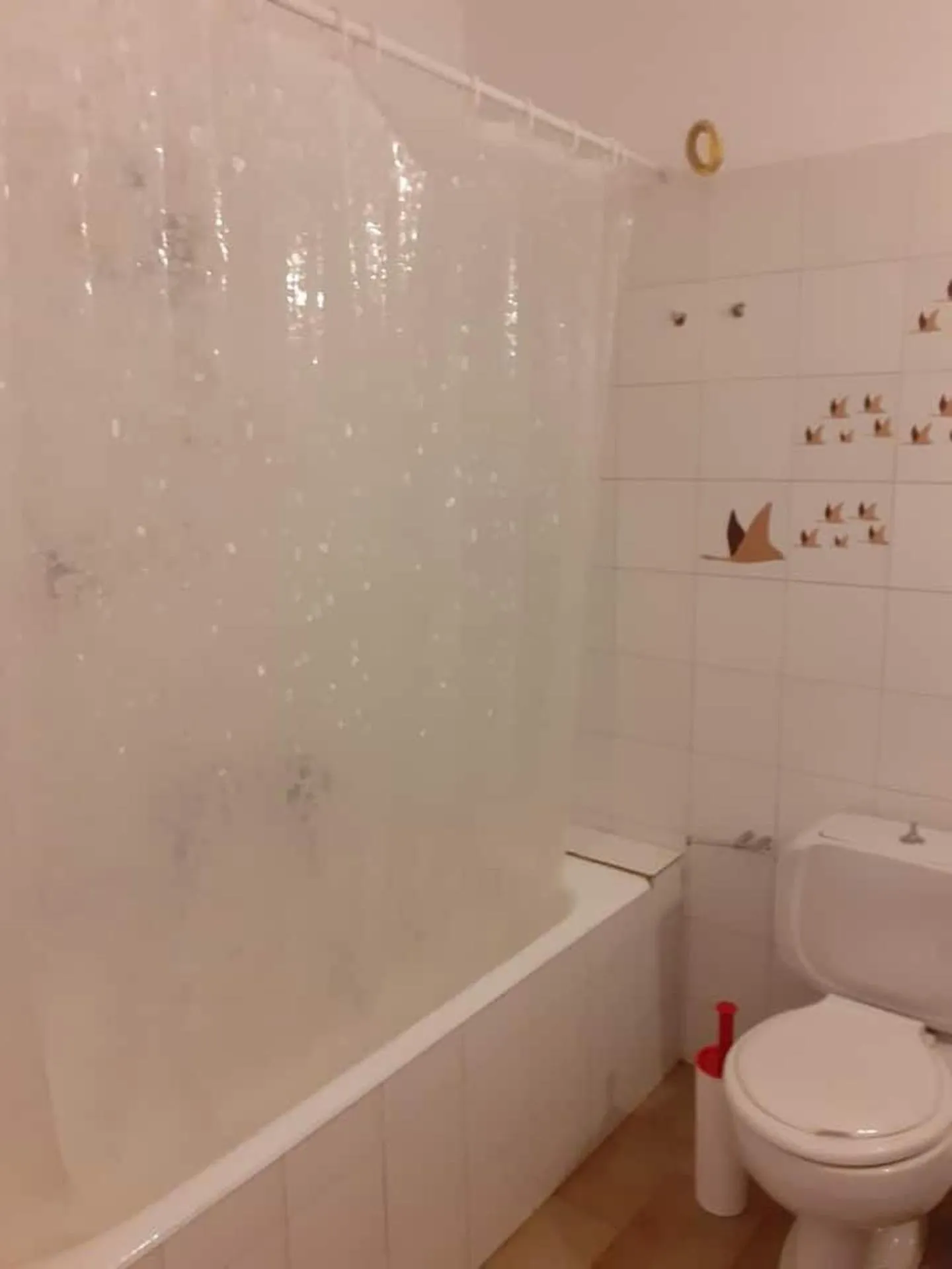 Bathroom in Breezy summer maisonette with exciting view!