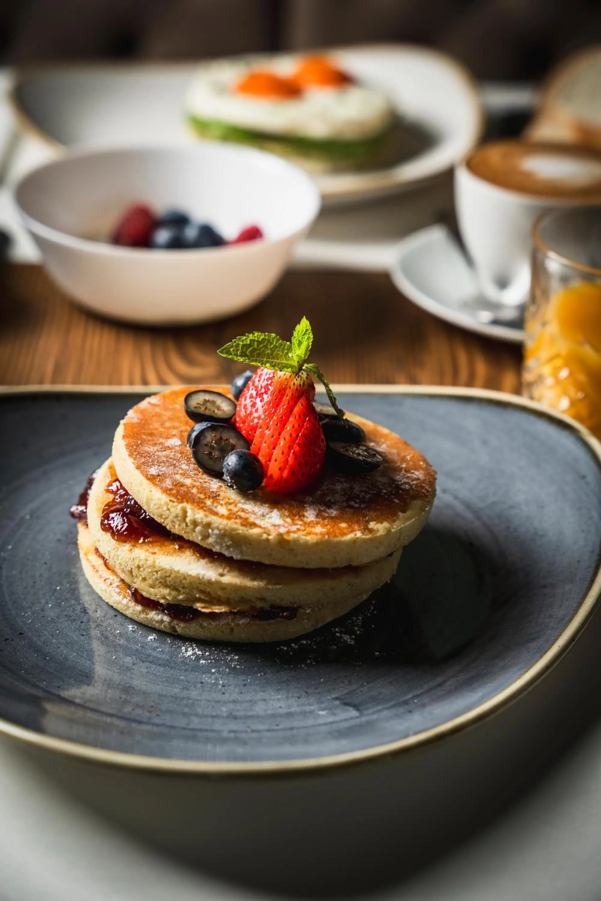 American breakfast in Hotel Boccaccio