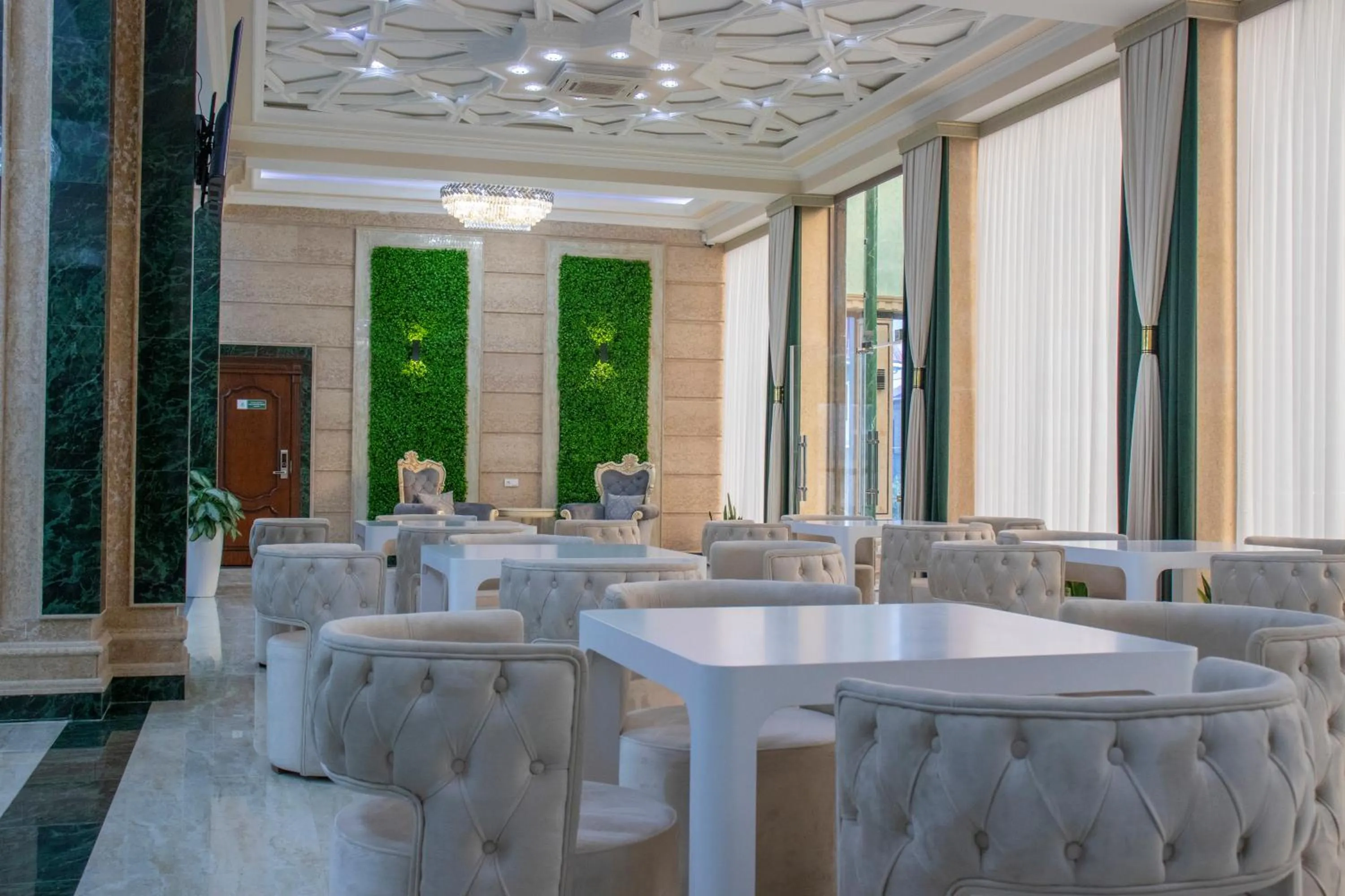 Seating area in Garden Plaza Bukhara