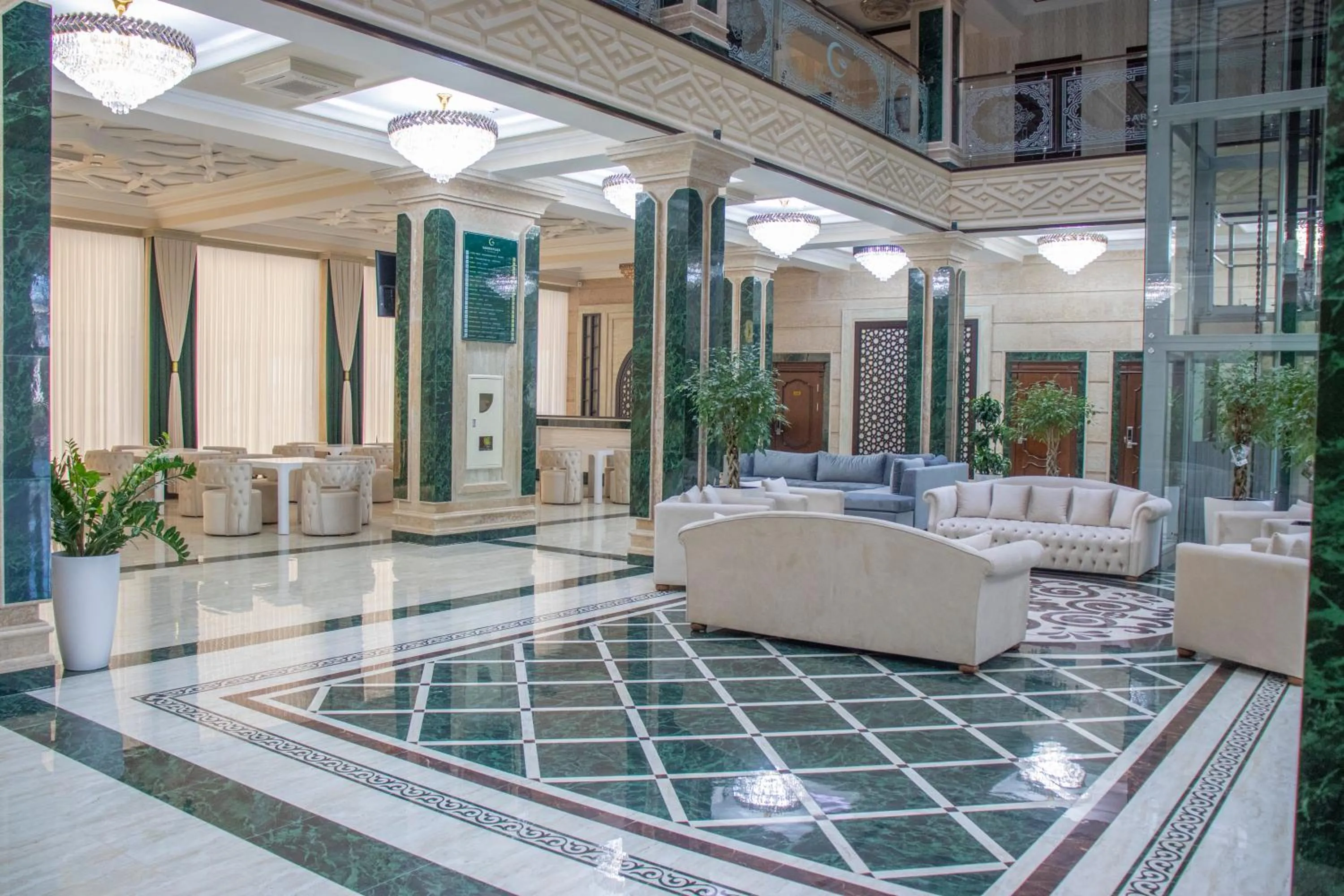 Seating area in Garden Plaza Bukhara