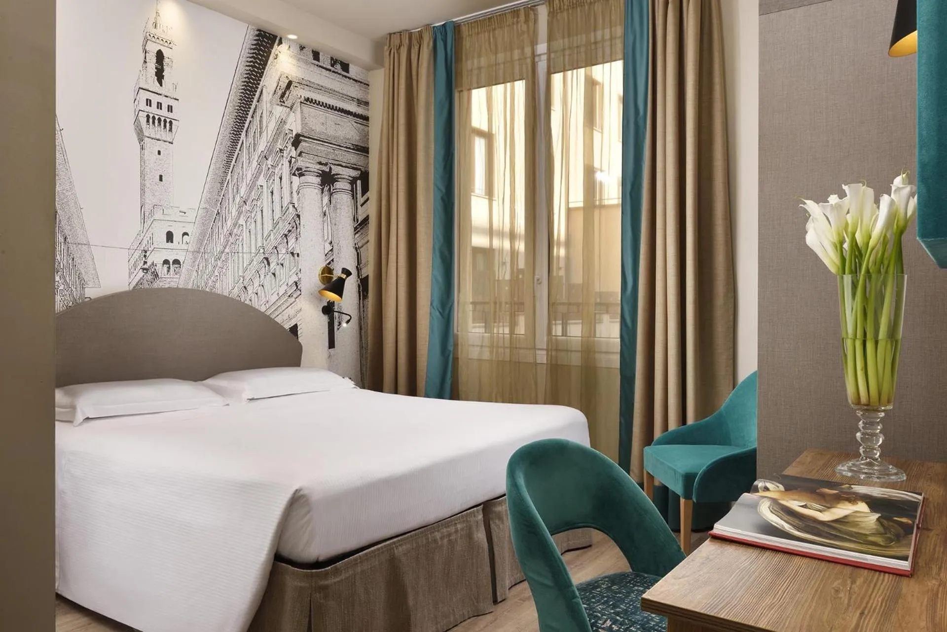 Bed in FH55 Grand Hotel Mediterraneo