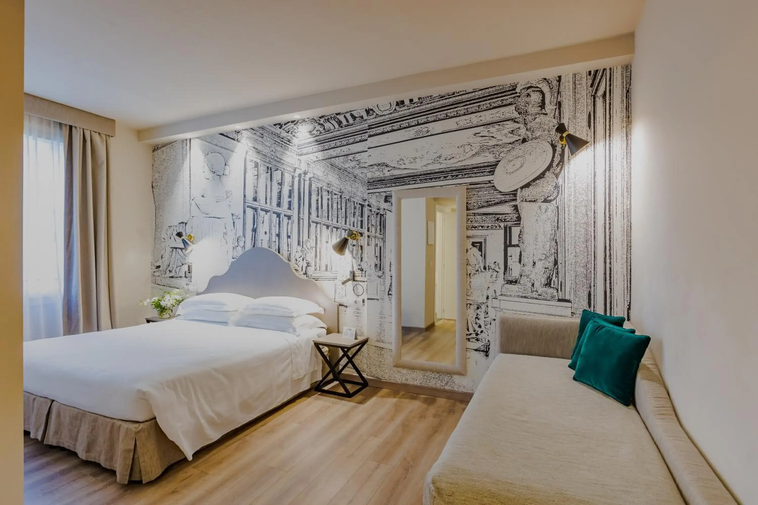 Bedroom, Bed in FH55 Grand Hotel Mediterraneo Bedroom, Bed in FH55 Grand Hotel Mediterraneo