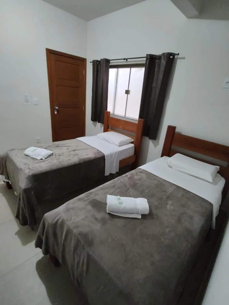 Bed in Santiago Palace Hotel