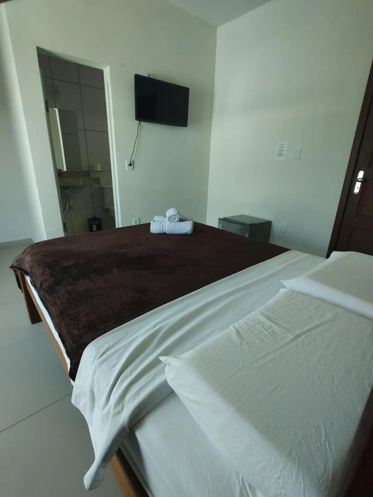 Bed in Santiago Palace Hotel