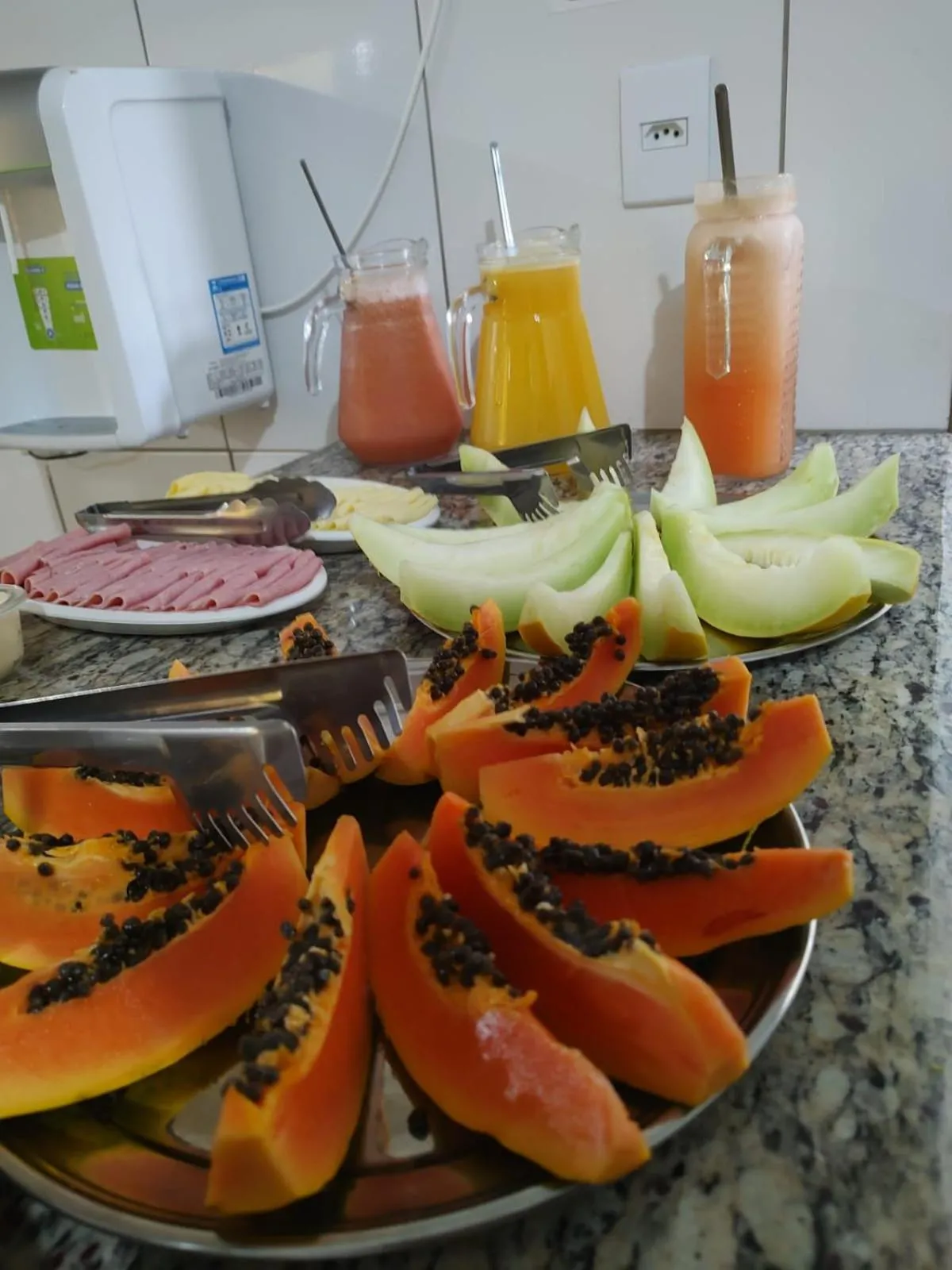 Buffet breakfast in Santiago Palace Hotel