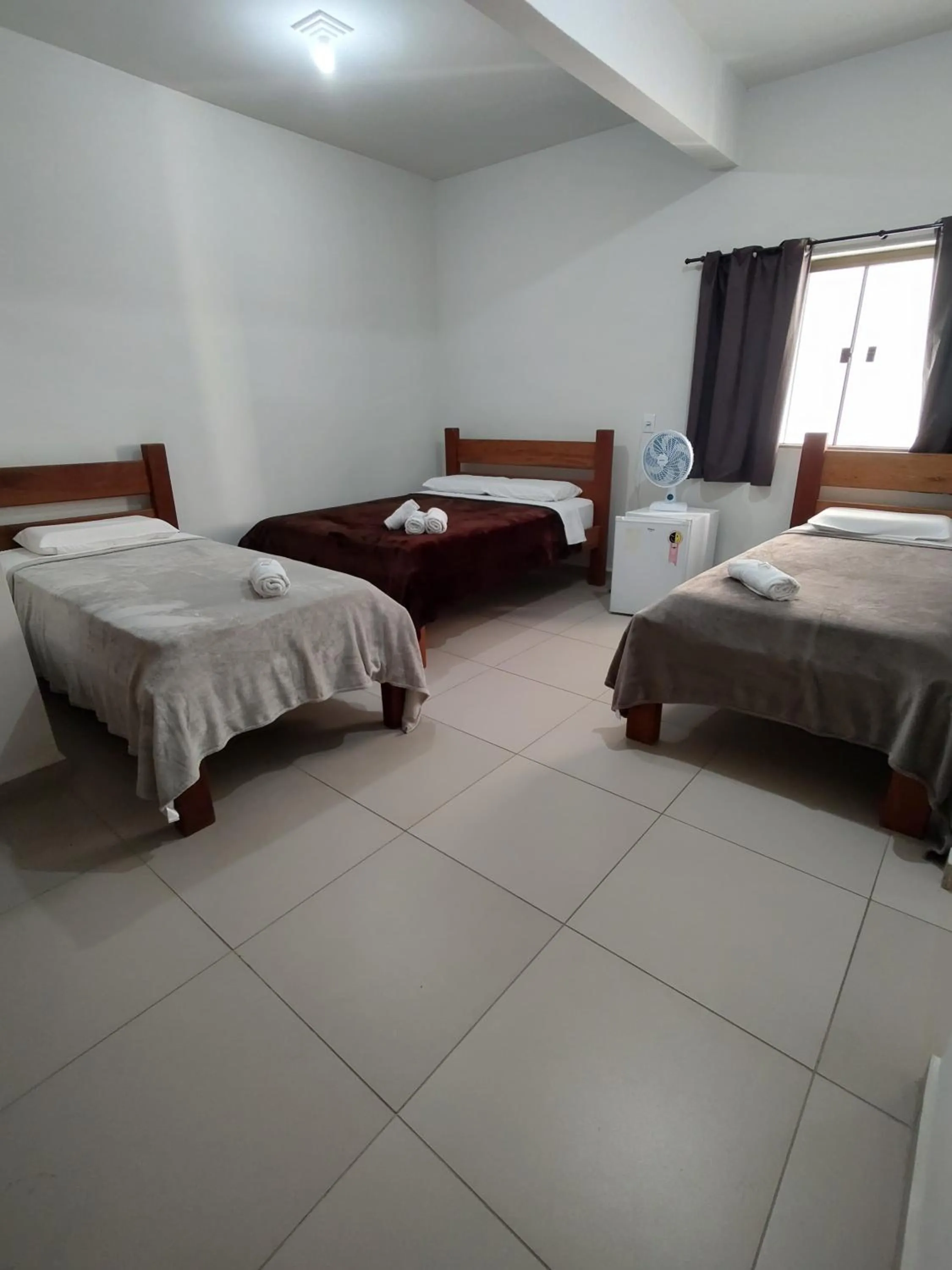 Bed in Santiago Palace Hotel