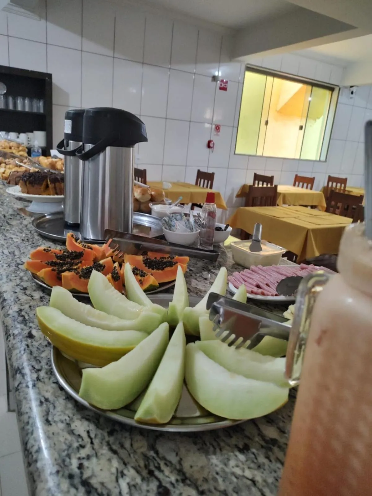 Buffet breakfast in Santiago Palace Hotel