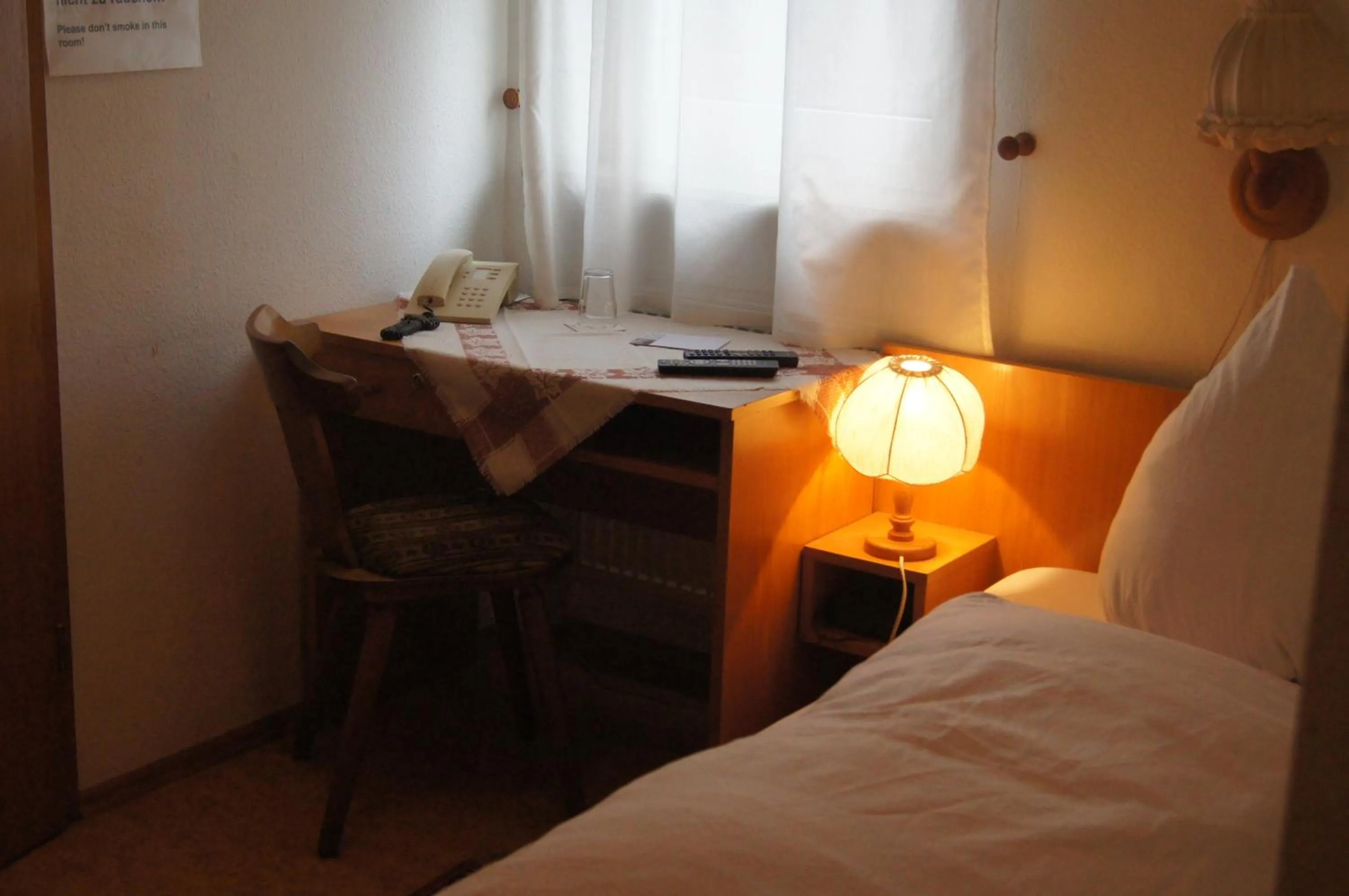 Decorative detail, Bed in Hotel Krone