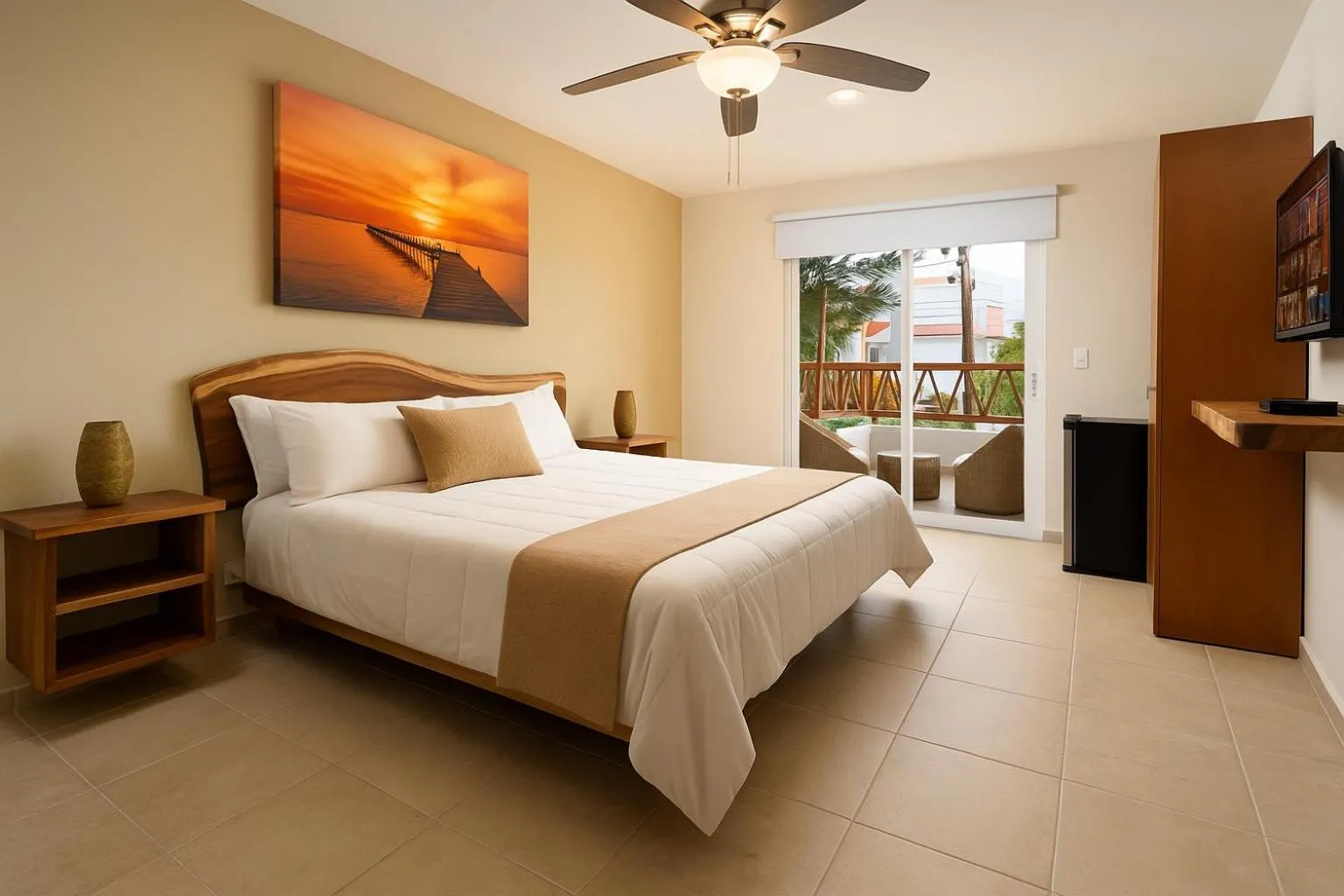 Photo of the whole room, Bed in Villa Sofia Boutique Hotel - Near Cancun Downtown - Free Cancellation