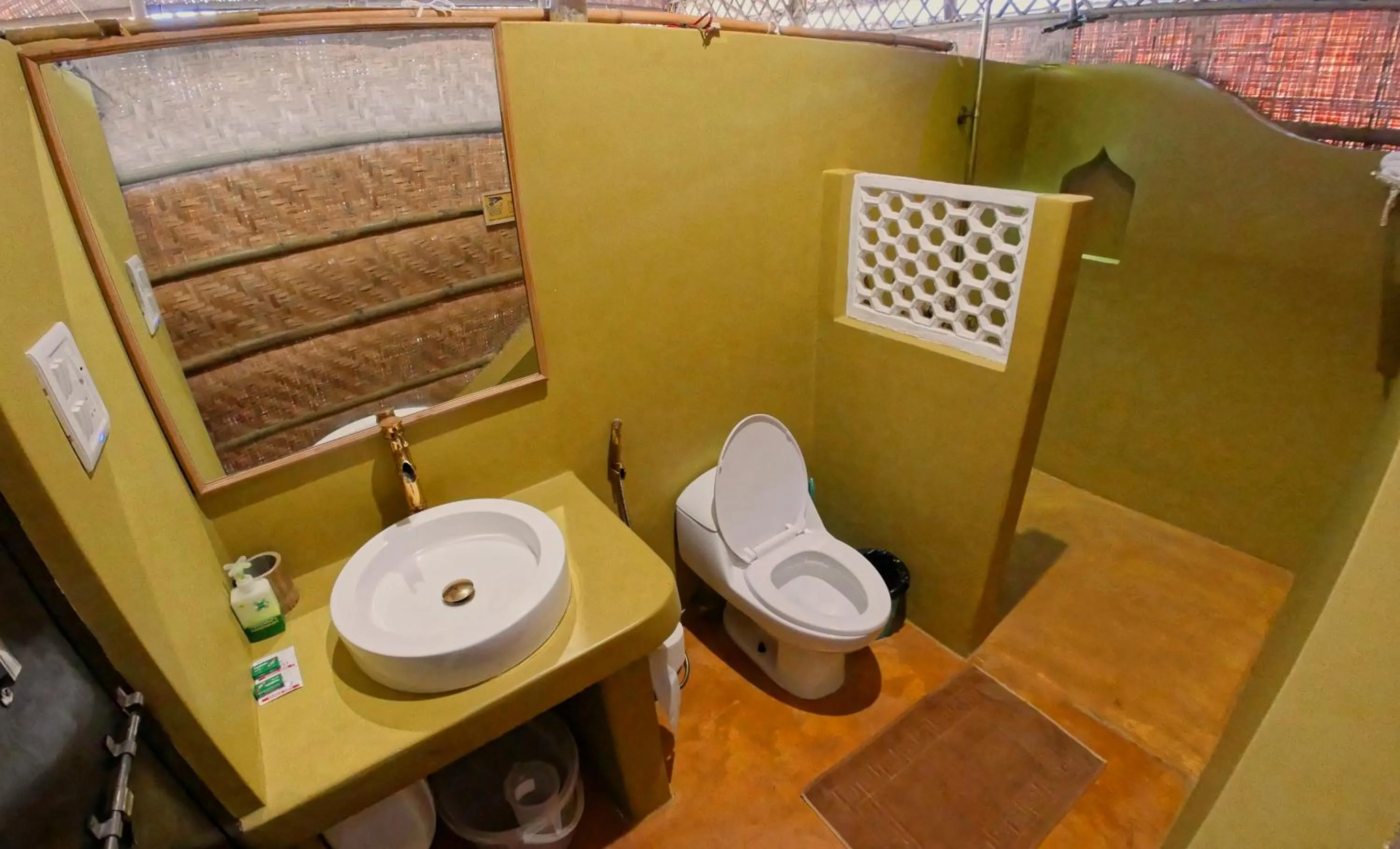 Shower in Beach Street Eco Resort - Mandrem