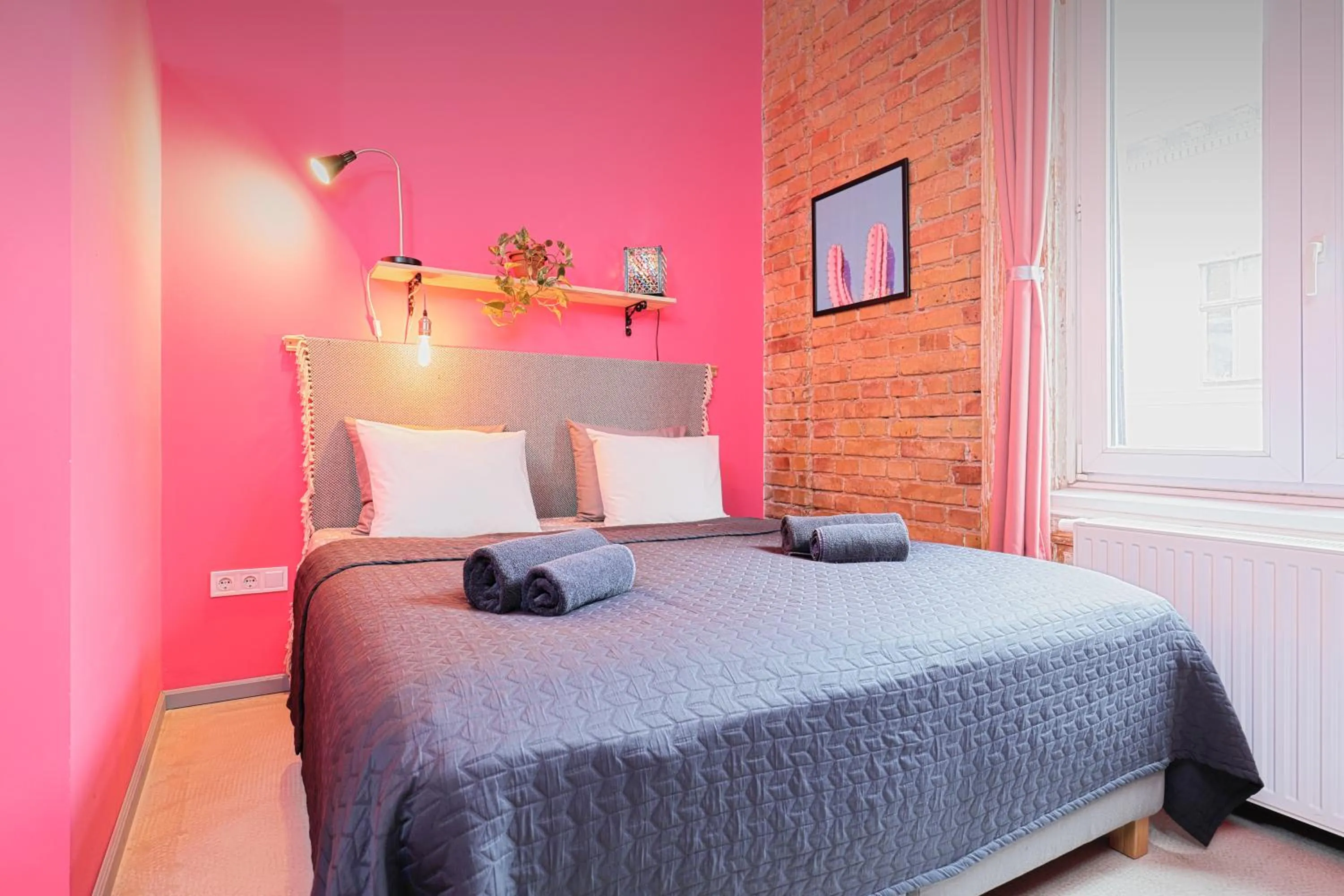 Bed in BudapeStayz - Raday Rooms
