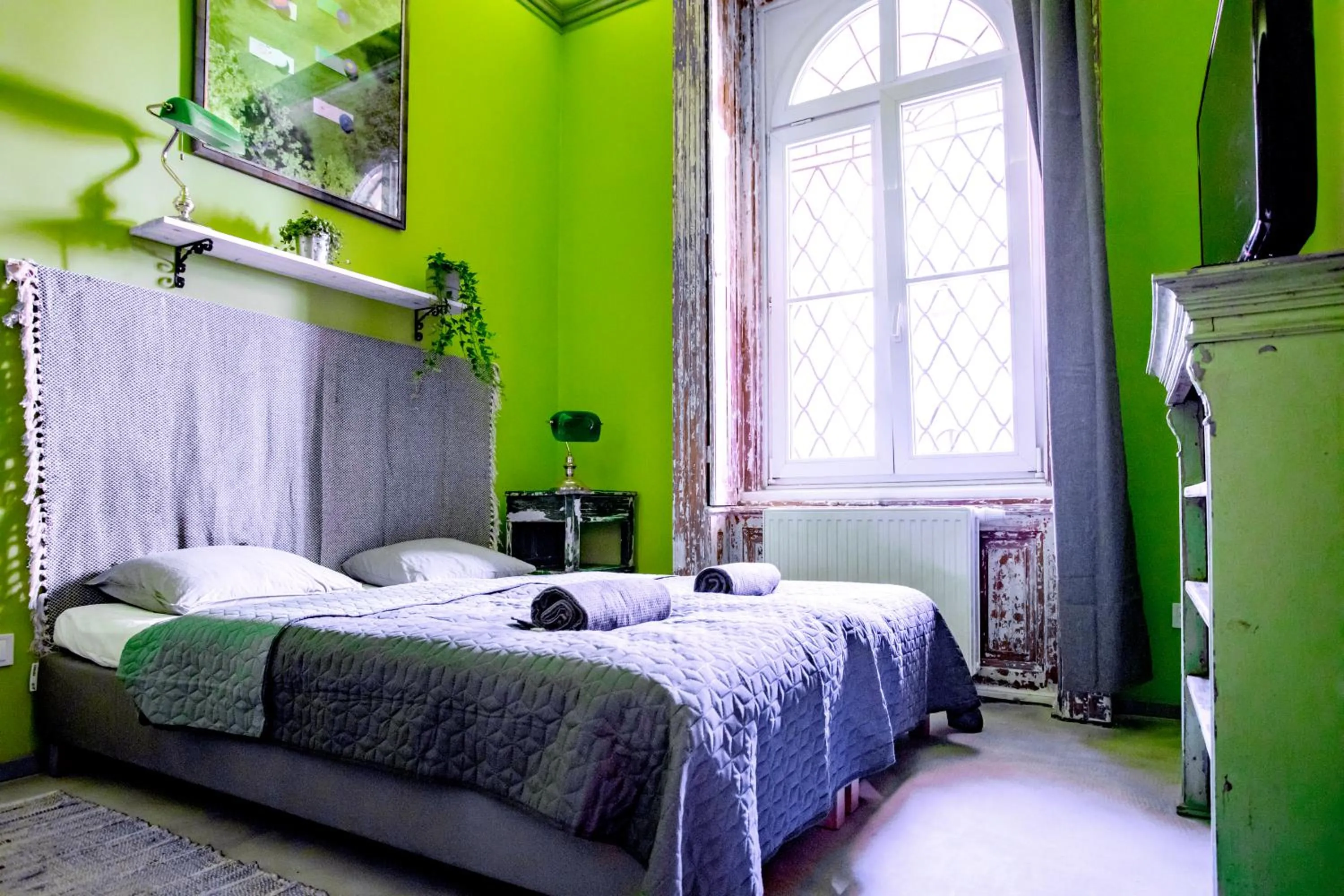 Bed in BudapeStayz - Raday Rooms
