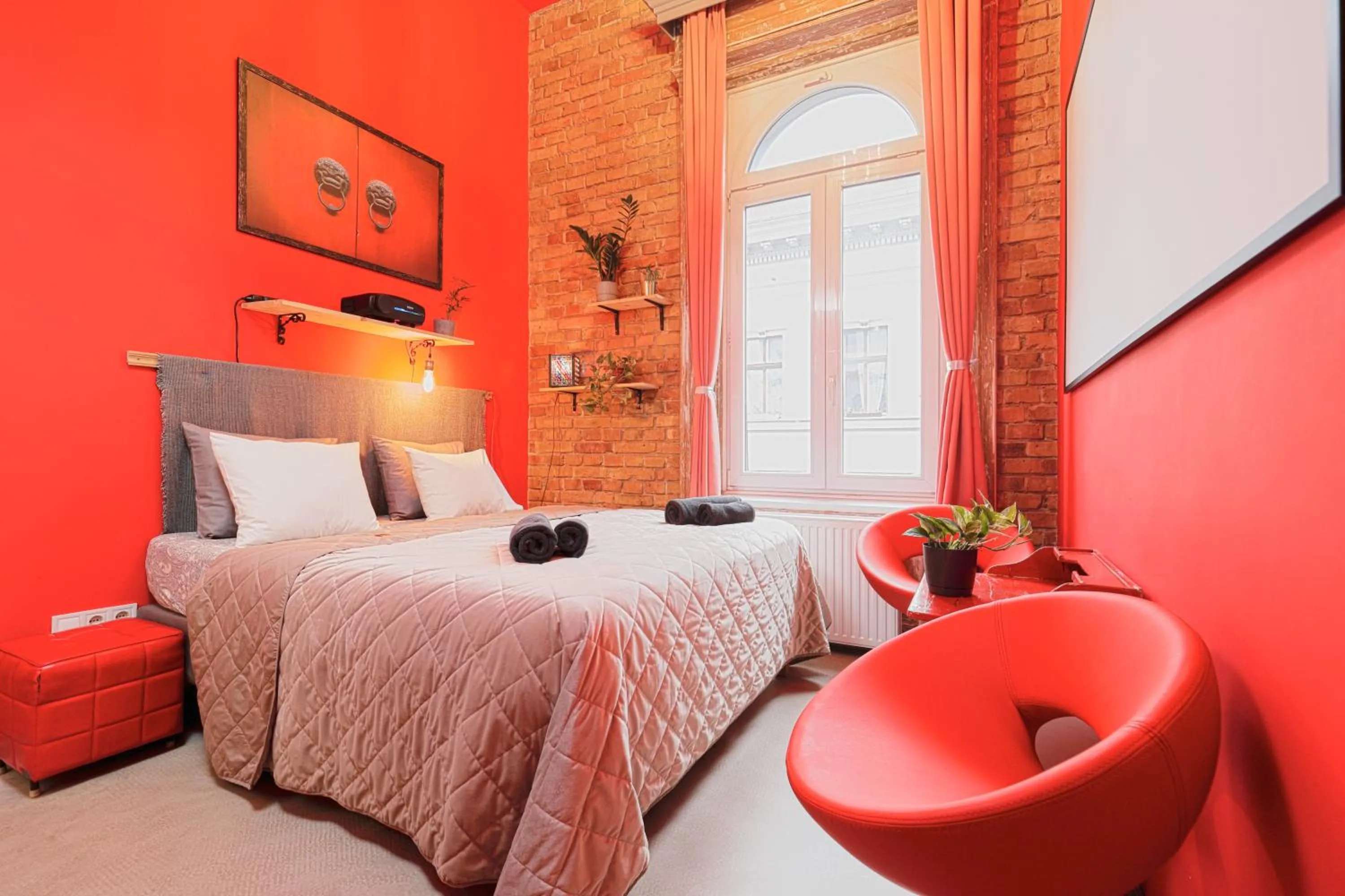 Bed in BudapeStayz - Raday Rooms