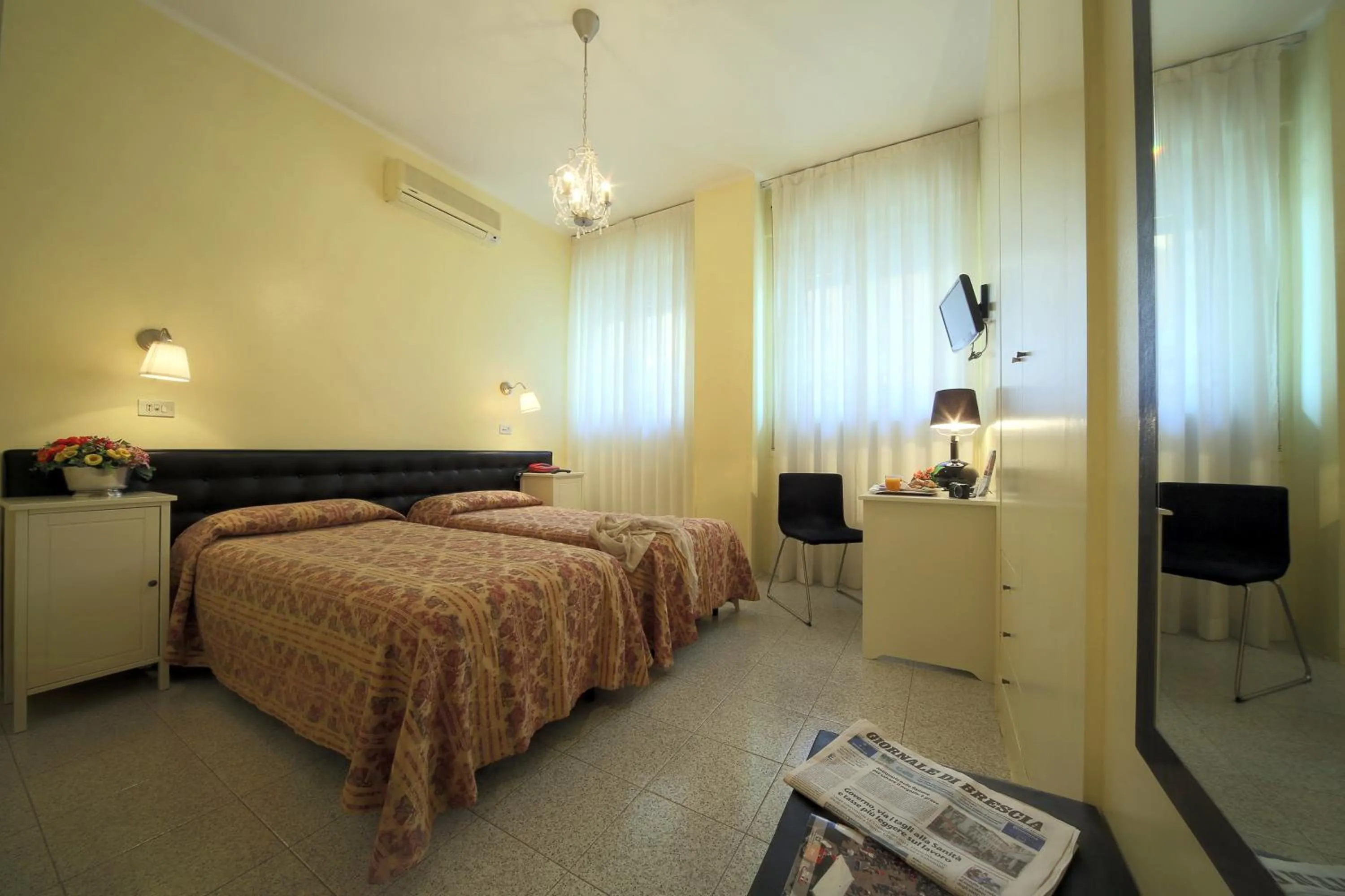 Photo of the whole room, Bed in Hotel Cristallo Brescia