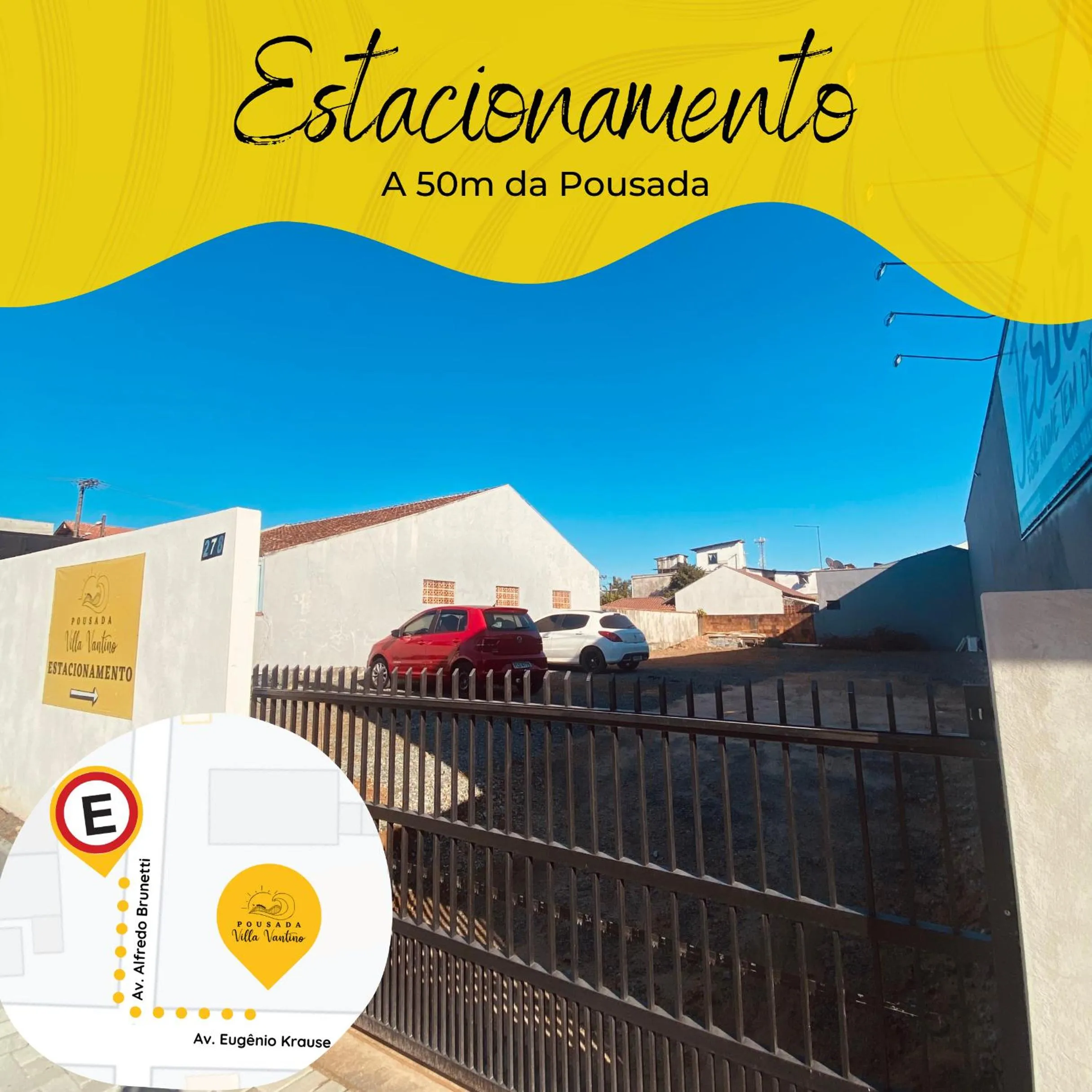 Parking in Pousada Villa Vantino