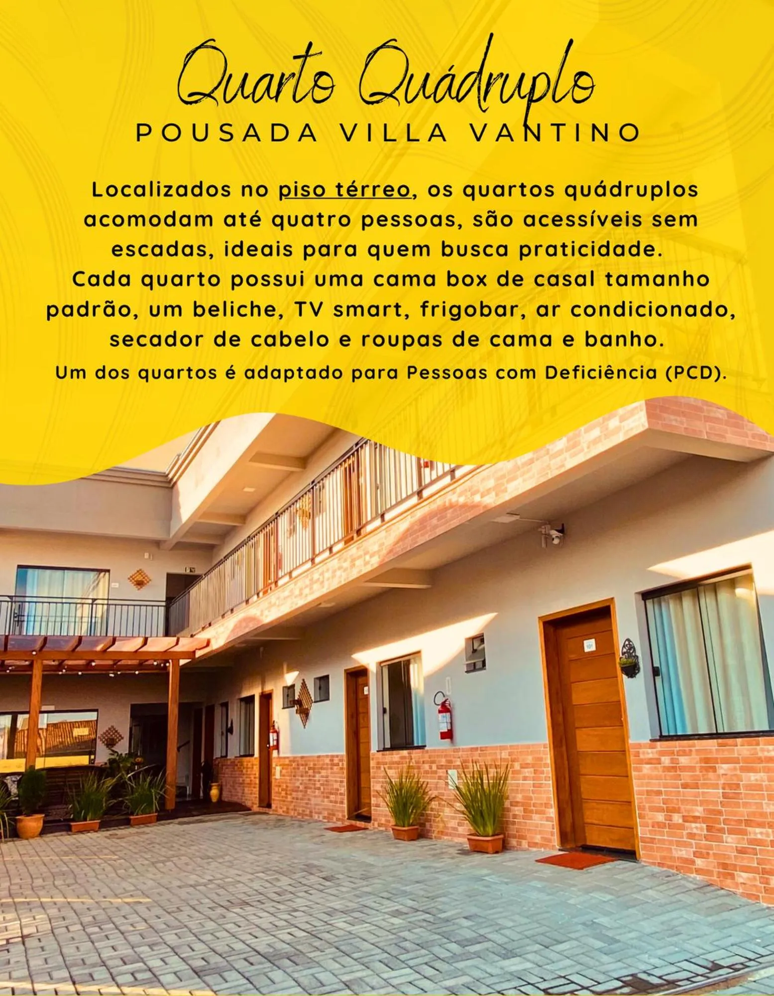 Text overlay in Pousada Villa Vantino