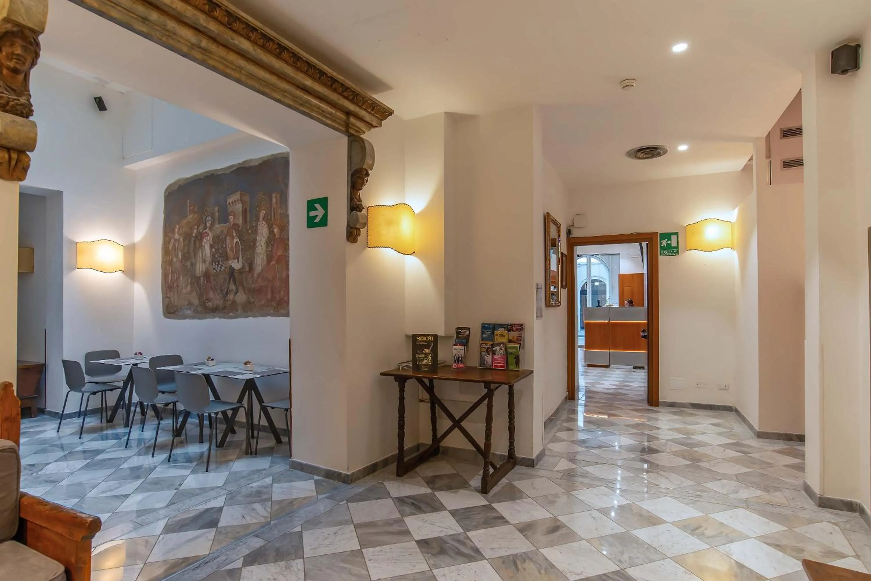 Lobby or reception in Hotel Machiavelli Palace