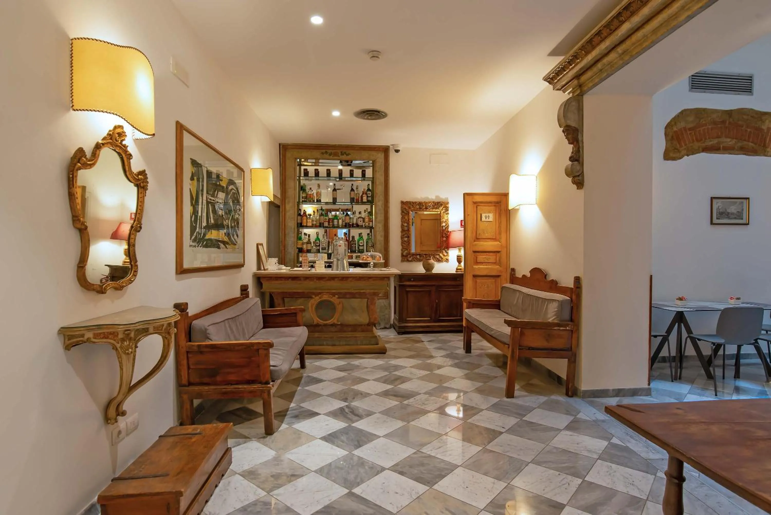 Lobby or reception in Hotel Machiavelli Palace