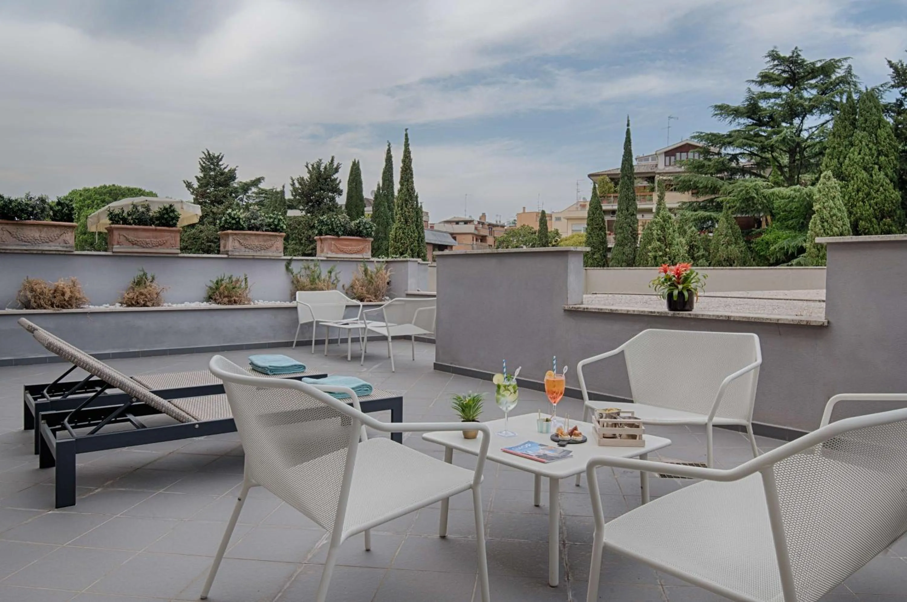 Balcony/Terrace in NH Roma Villa Carpegna
