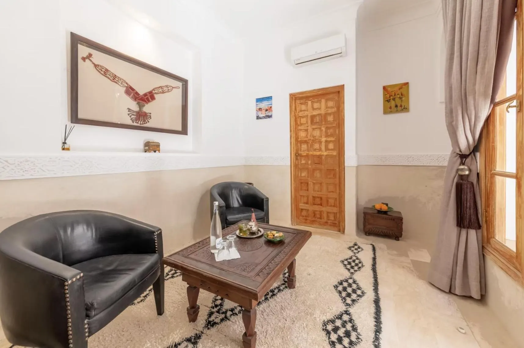 Seating area in Riad Kahena