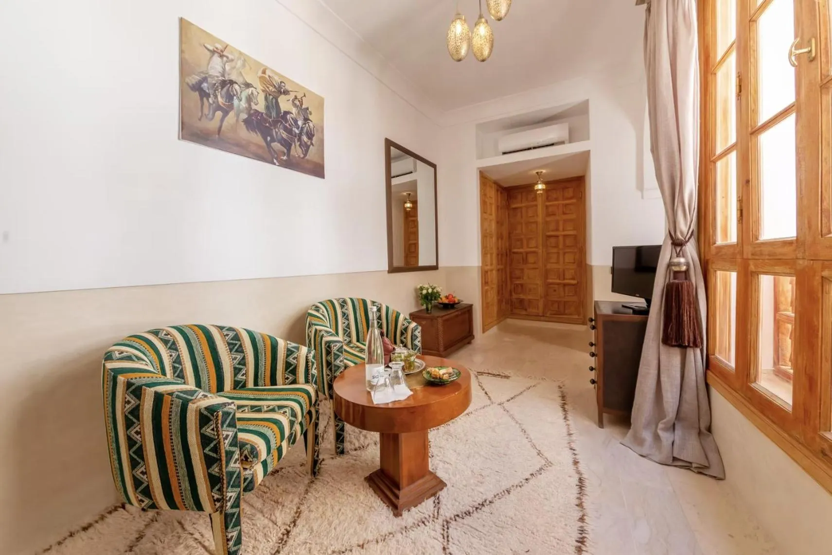 Seating area in Riad Kahena