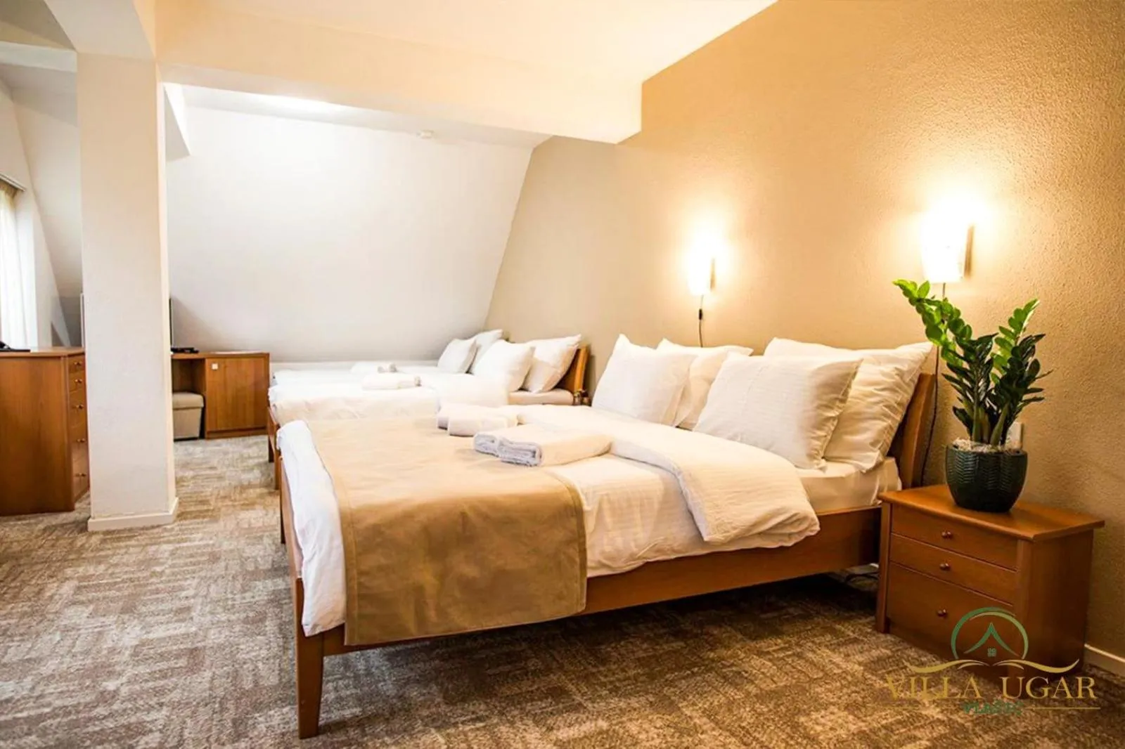 Bed in Hotel Villa Ugar Vlašić
