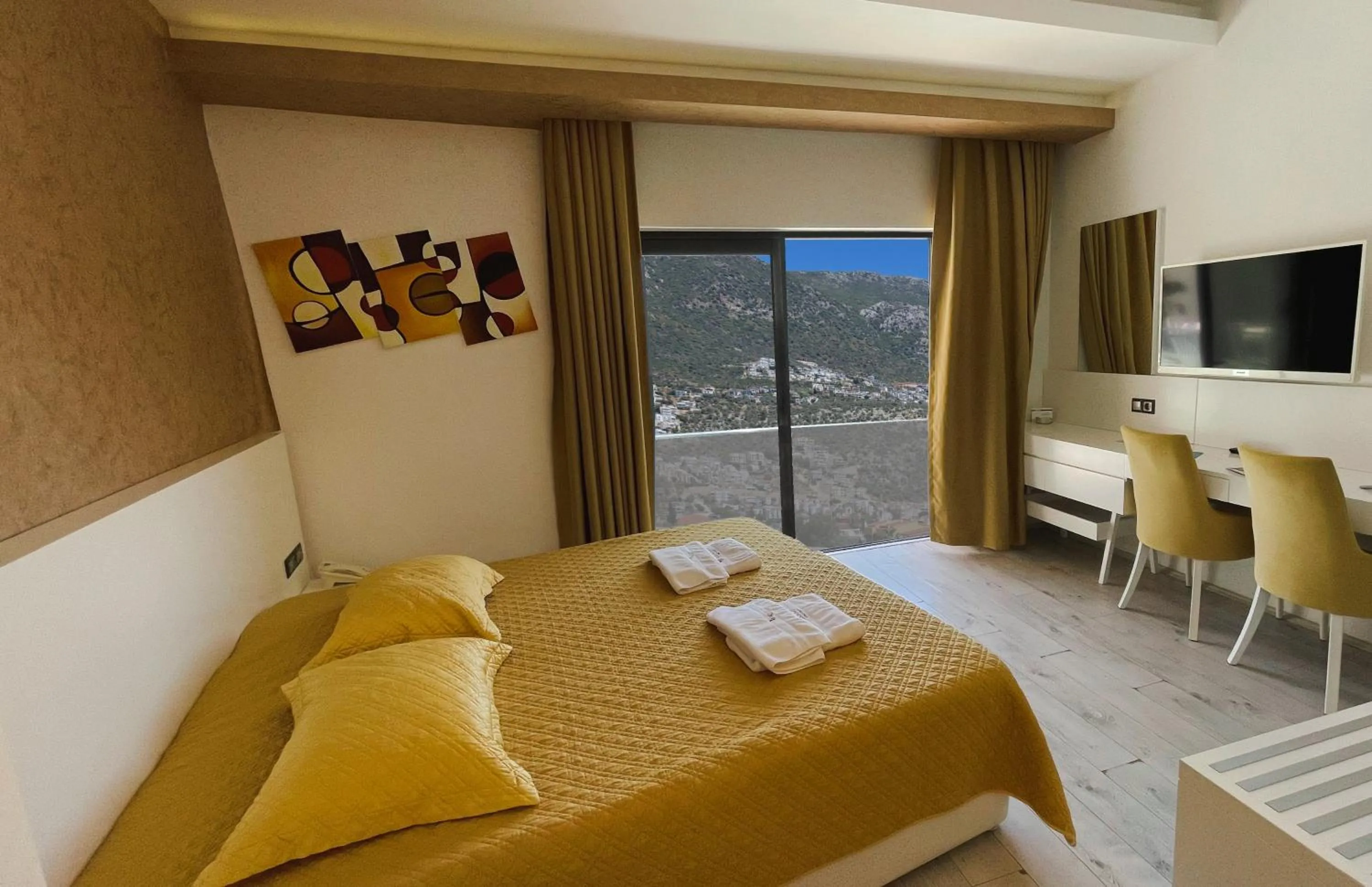 Photo of the whole room, Bed in Rhapsody Hotel & Spa Kalkan