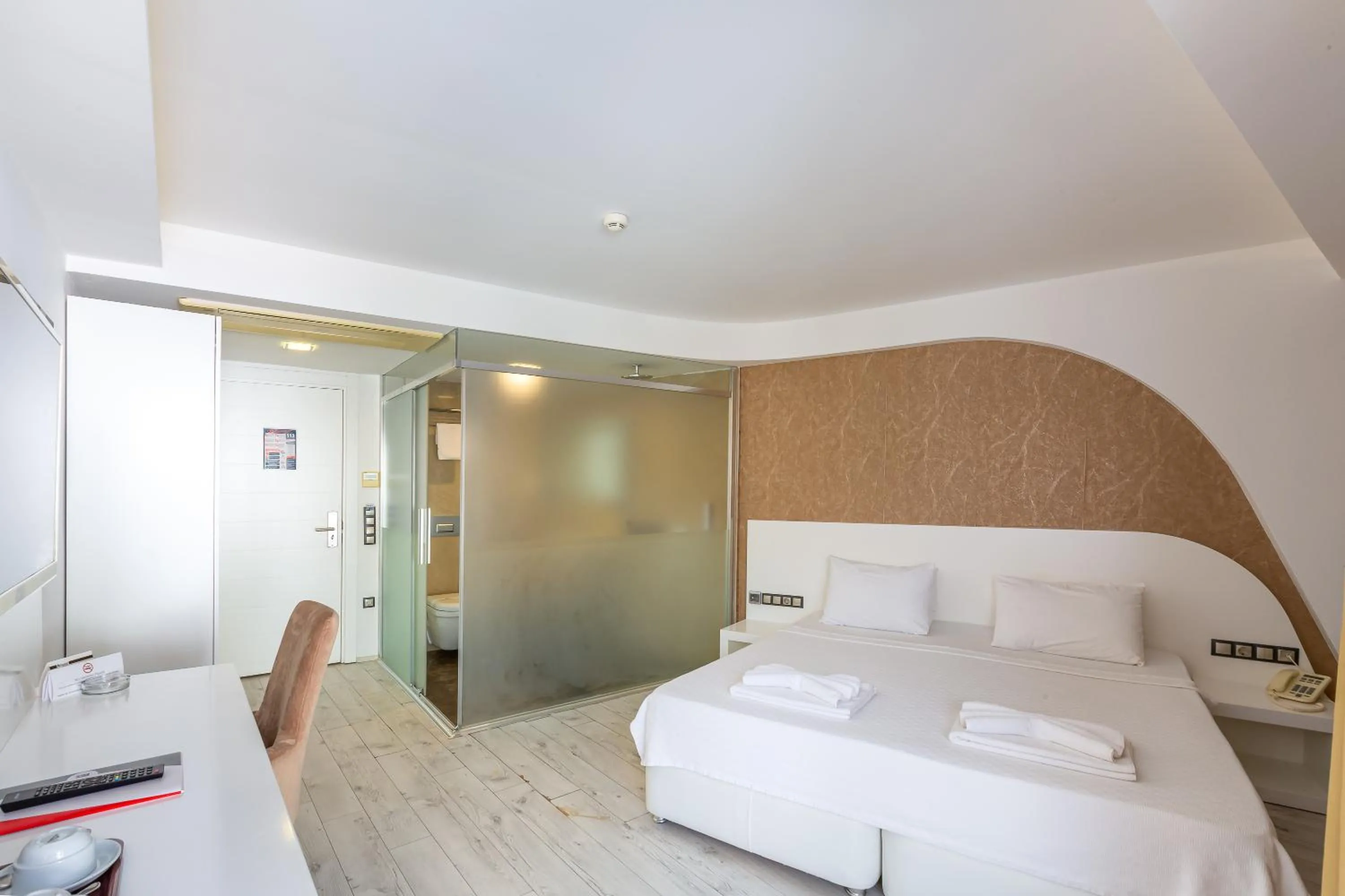 Bed in Rhapsody Hotel & Spa Kalkan
