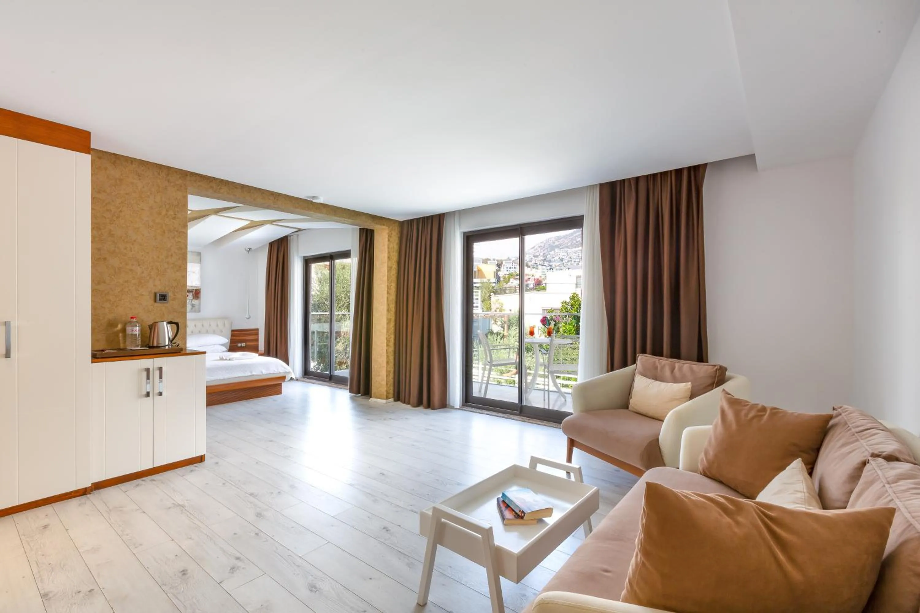 Bed in Rhapsody Hotel & Spa Kalkan
