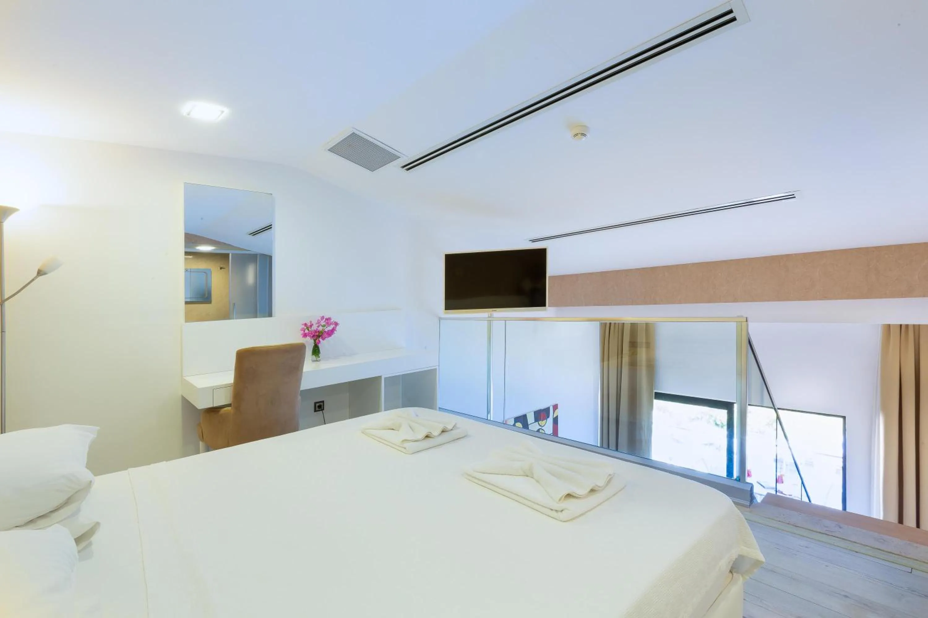 Bed in Rhapsody Hotel & Spa Kalkan