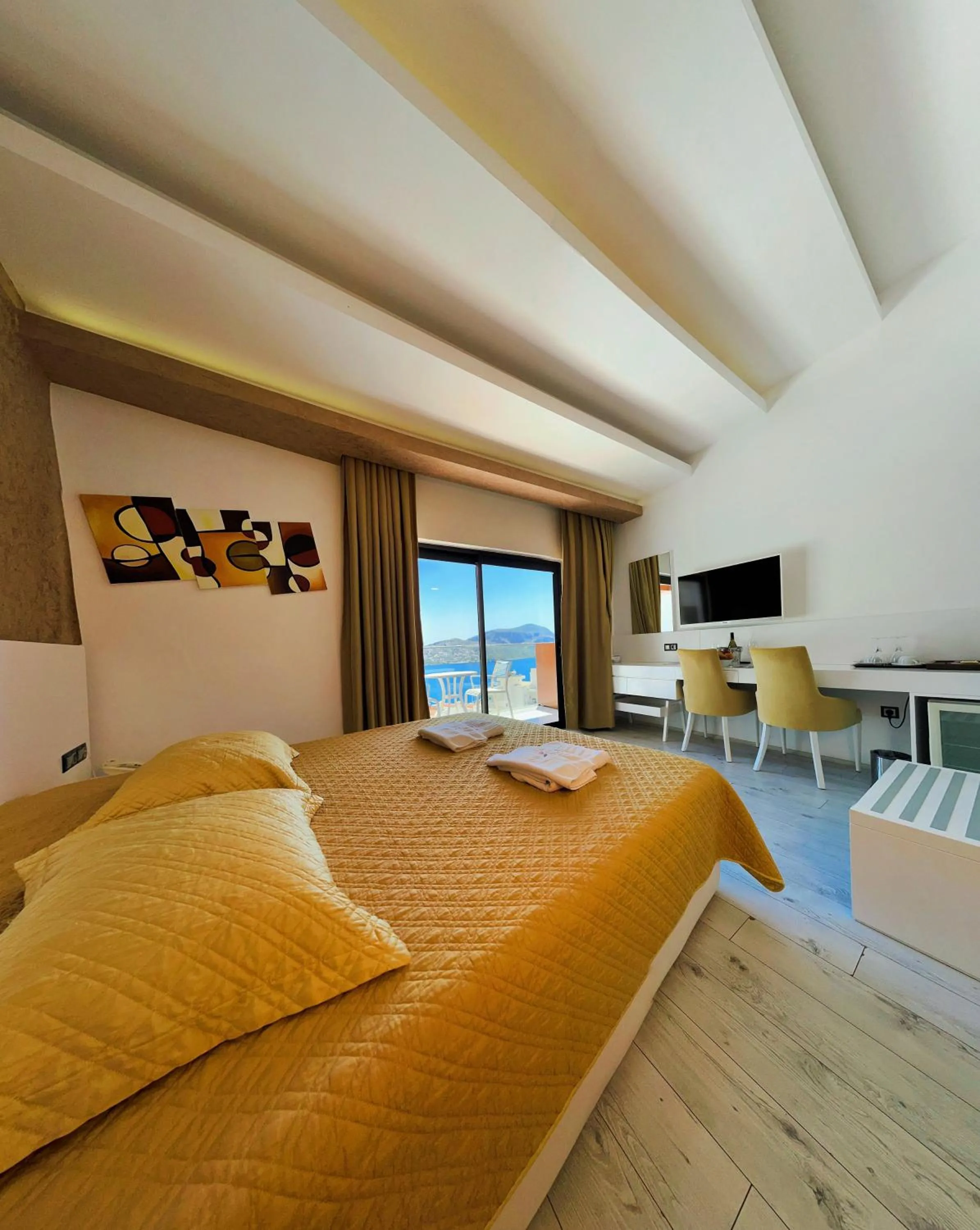 Photo of the whole room, Bed in Rhapsody Hotel & Spa Kalkan
