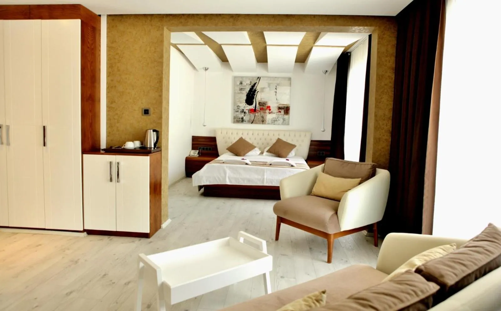 Bed in Rhapsody Hotel & Spa Kalkan
