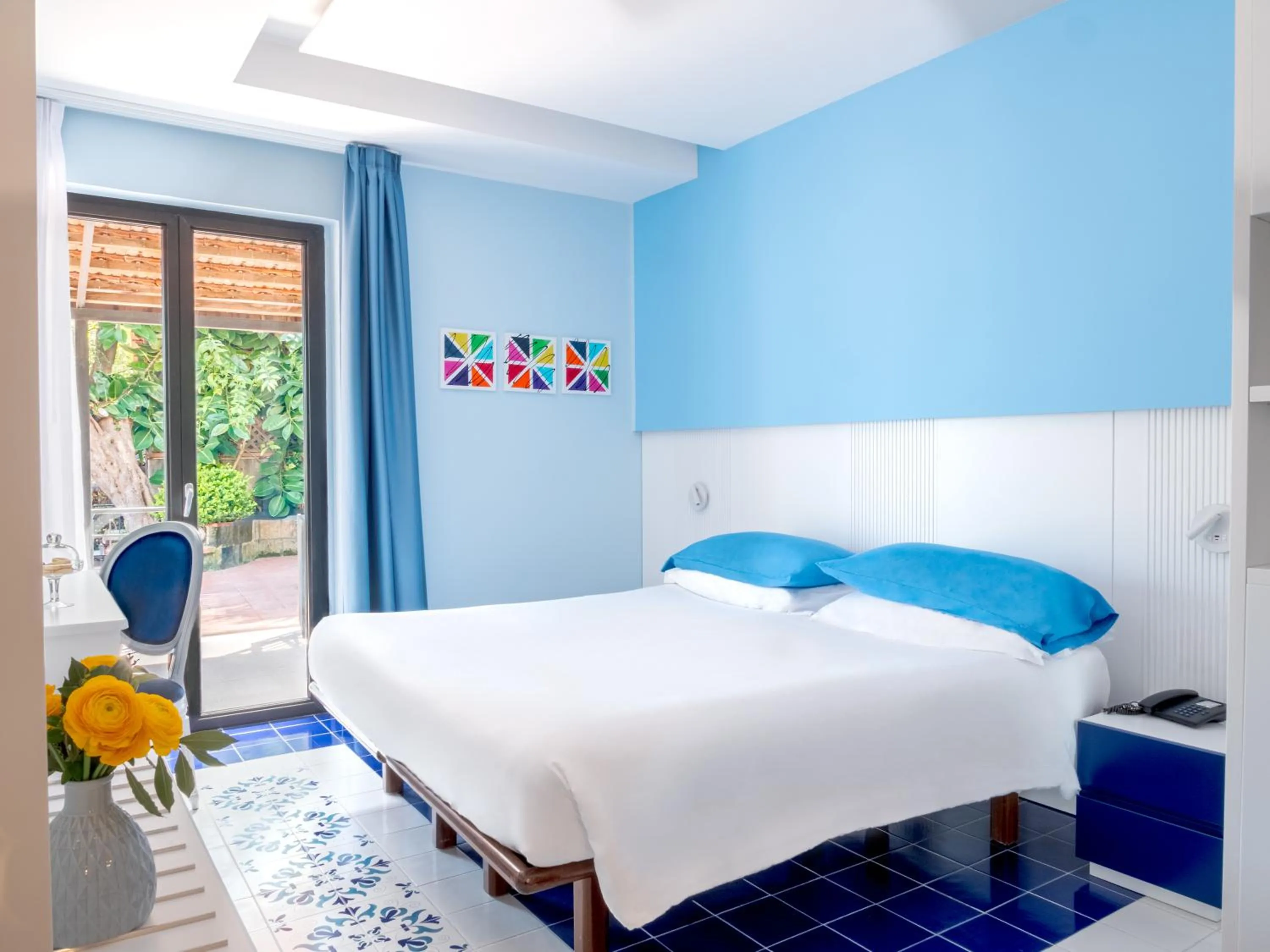 Bed in Hotel Cristina