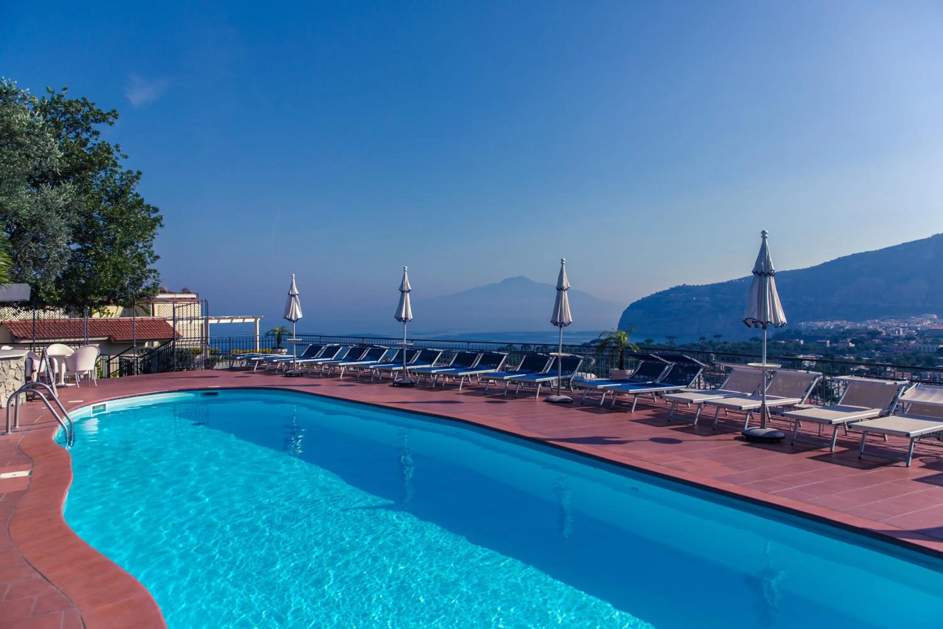 Pool view in Hotel Cristina