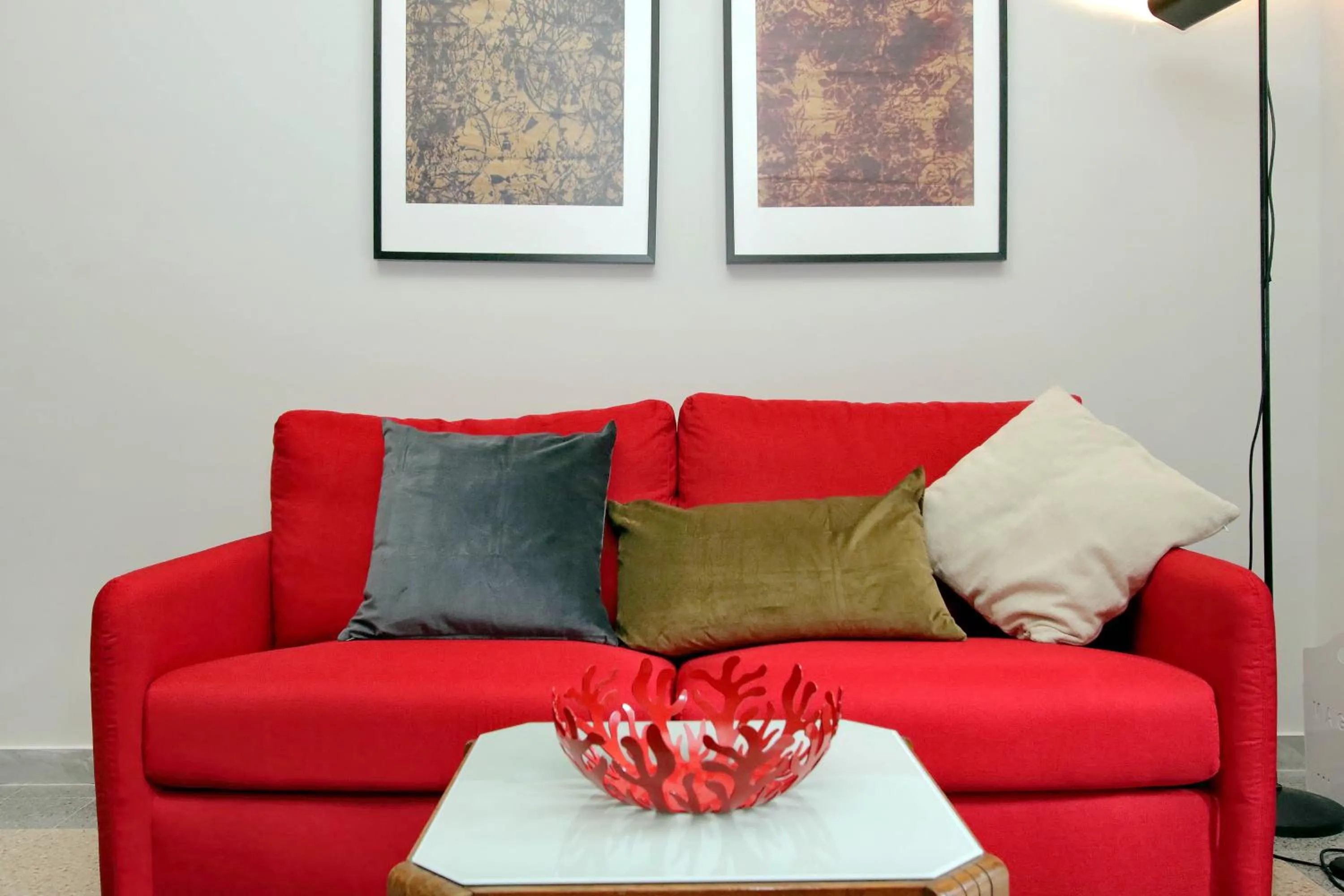 Living room in Montesanto apartment – near the Vatican