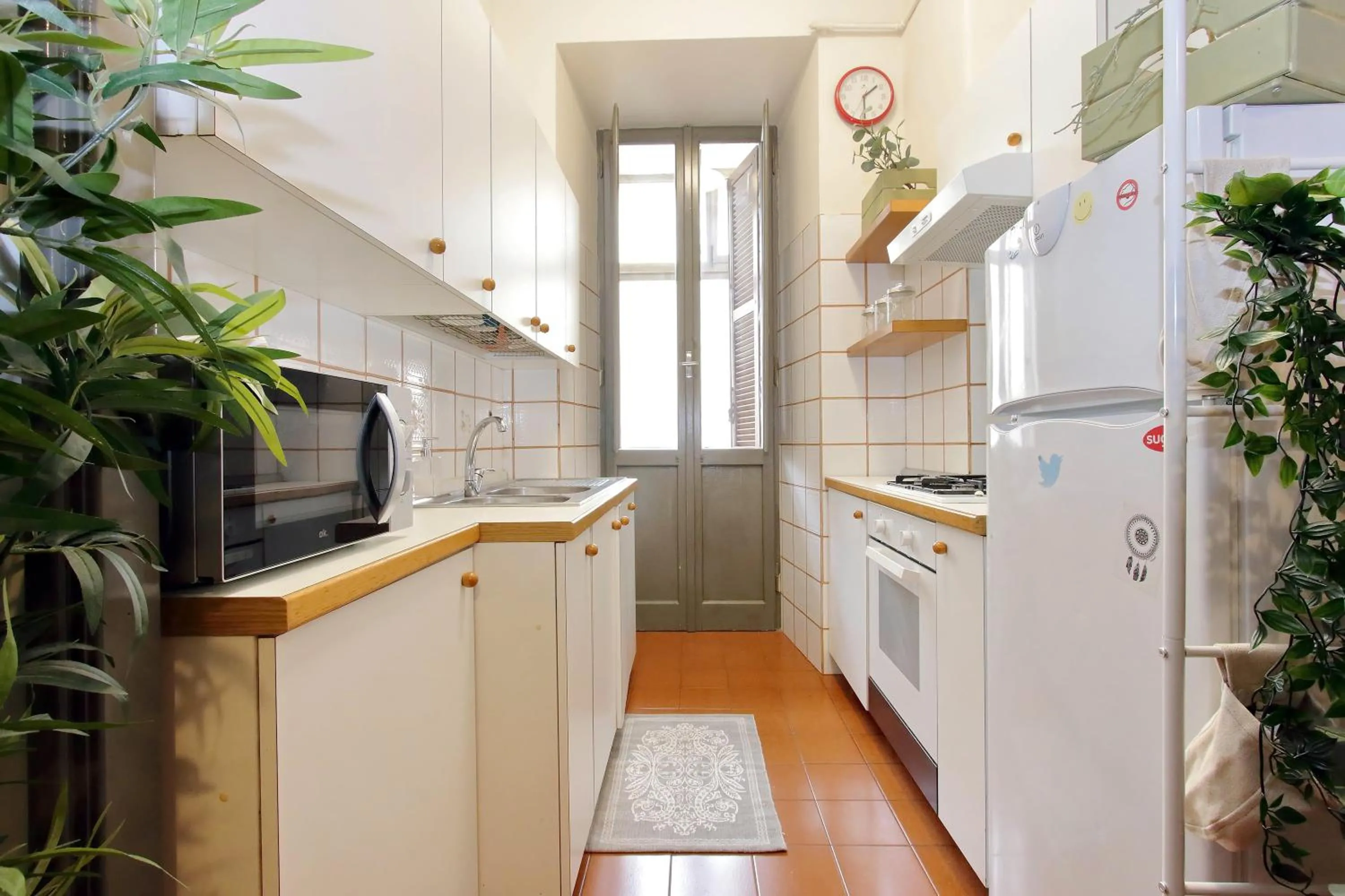 kitchen in Montesanto apartment – near the Vatican