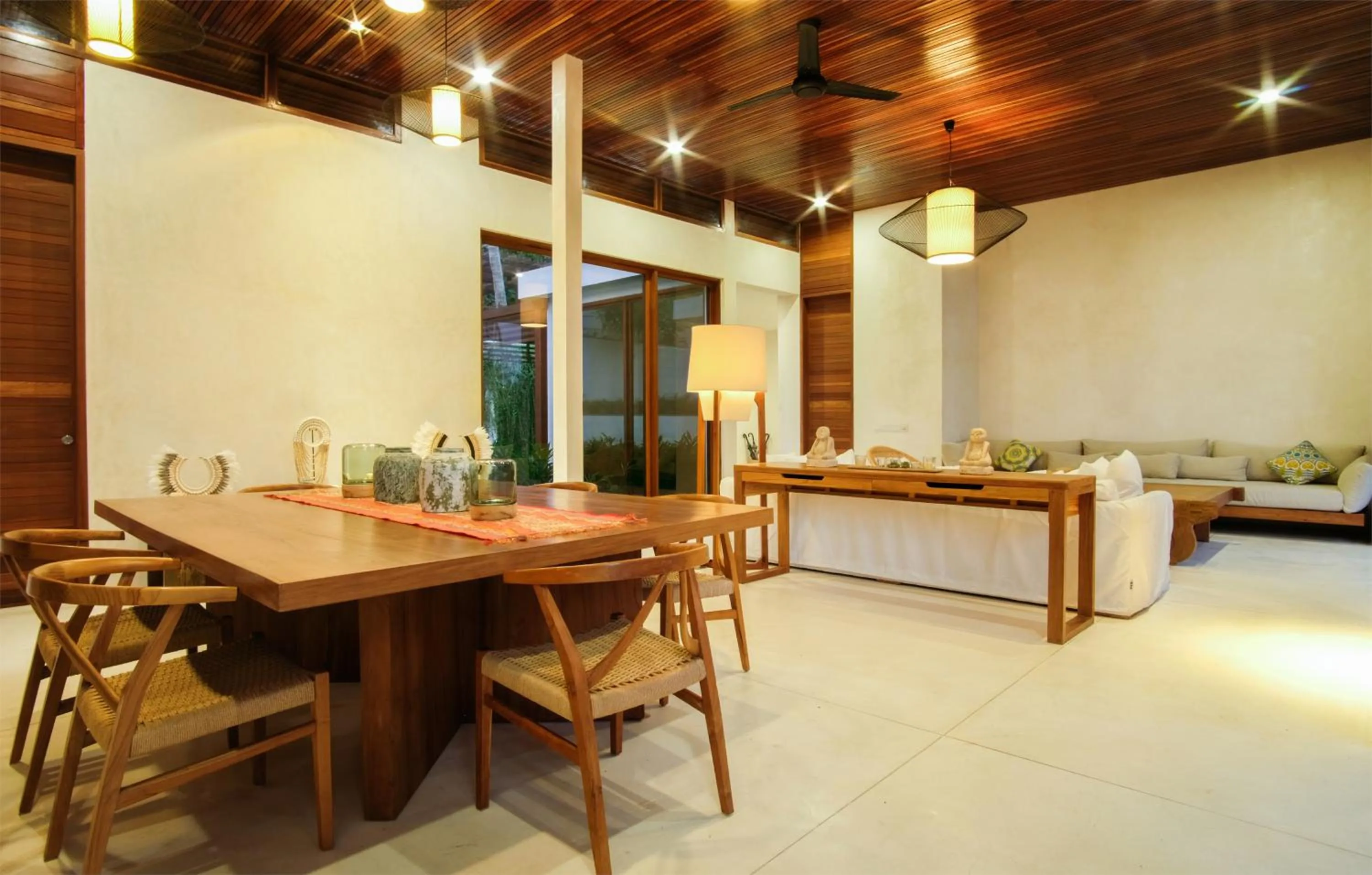 Dining area in EMHILL Estate Lombok
