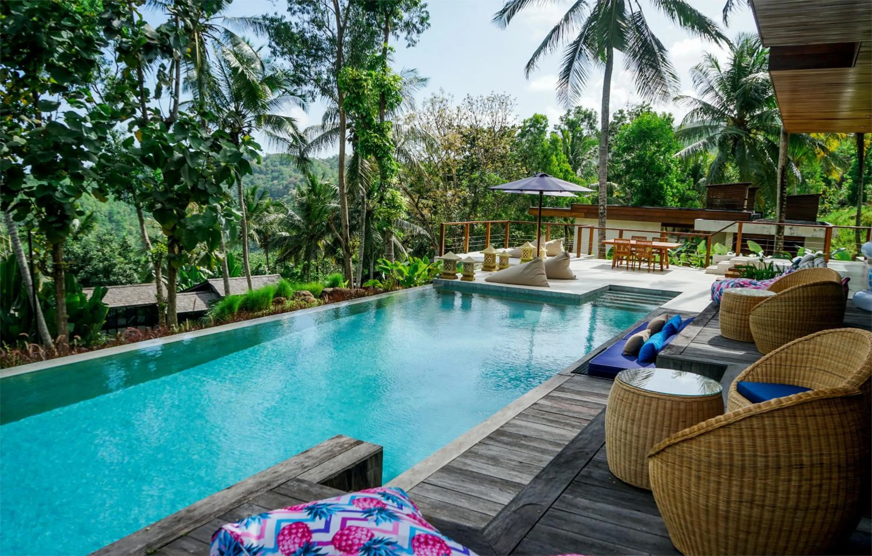 Swimming pool in EMHILL Estate Lombok