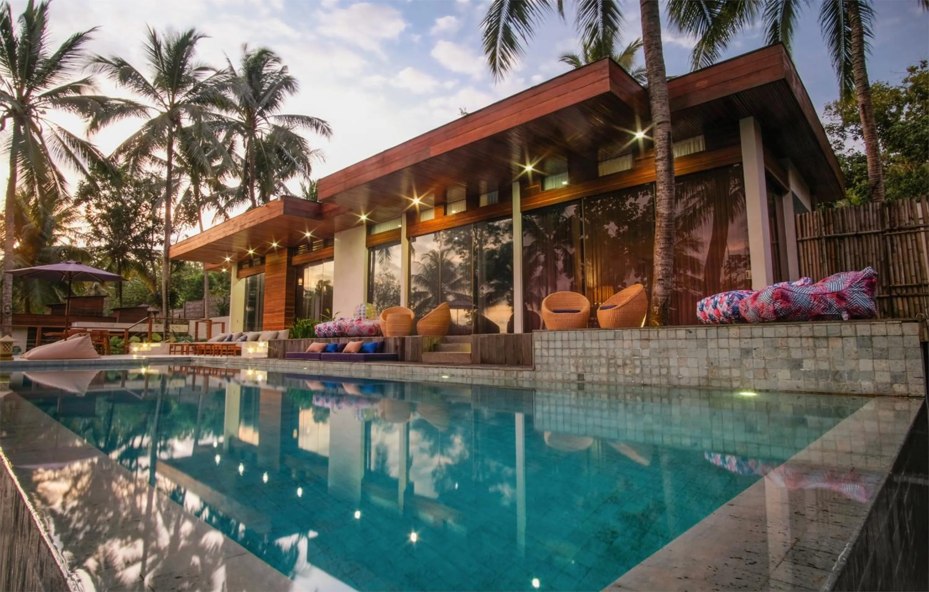 Swimming pool in EMHILL Estate Lombok