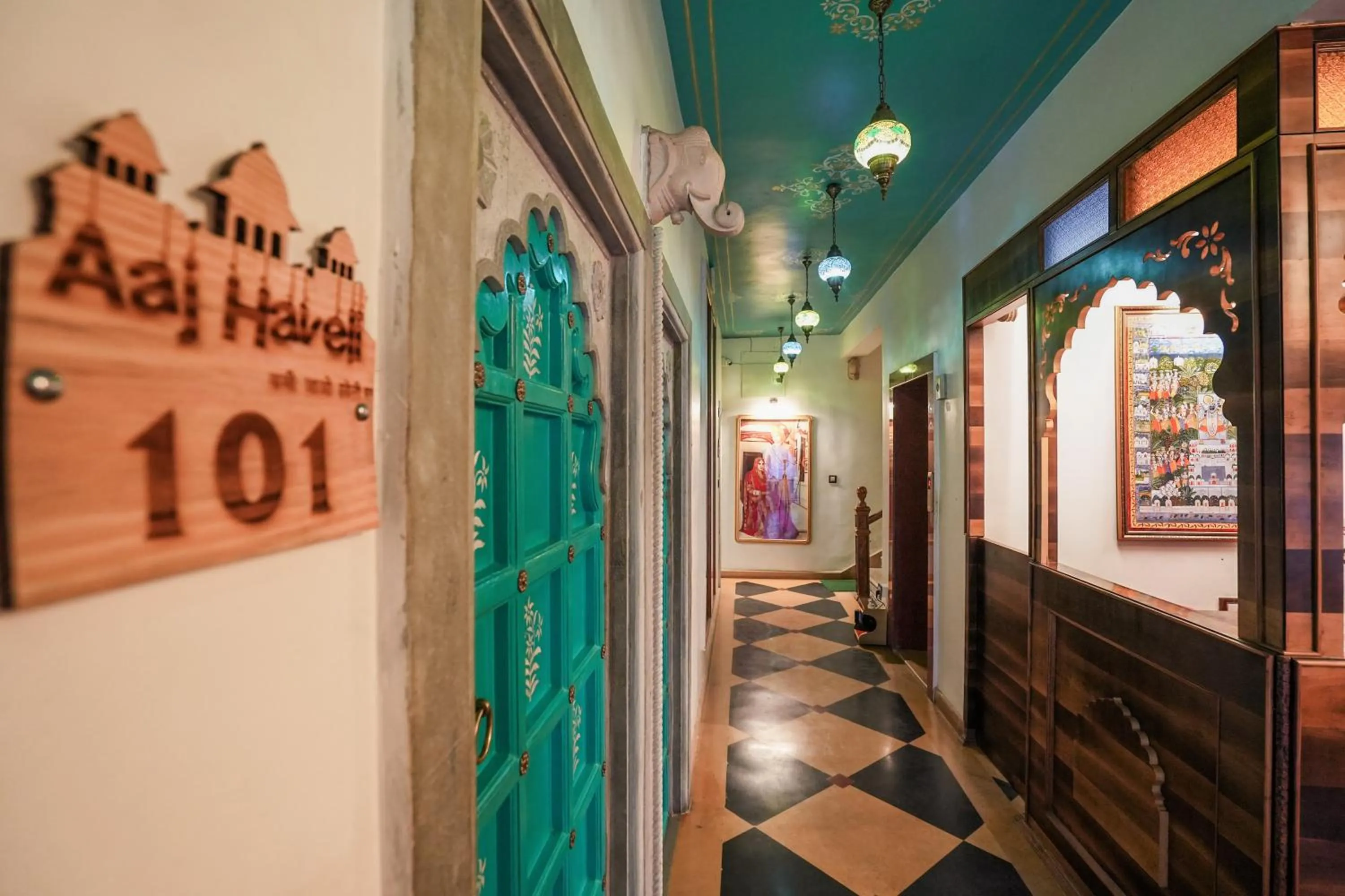 Logo/Certificate/Sign in AAJ HAVELI - Pichola Lake Facing Hotel