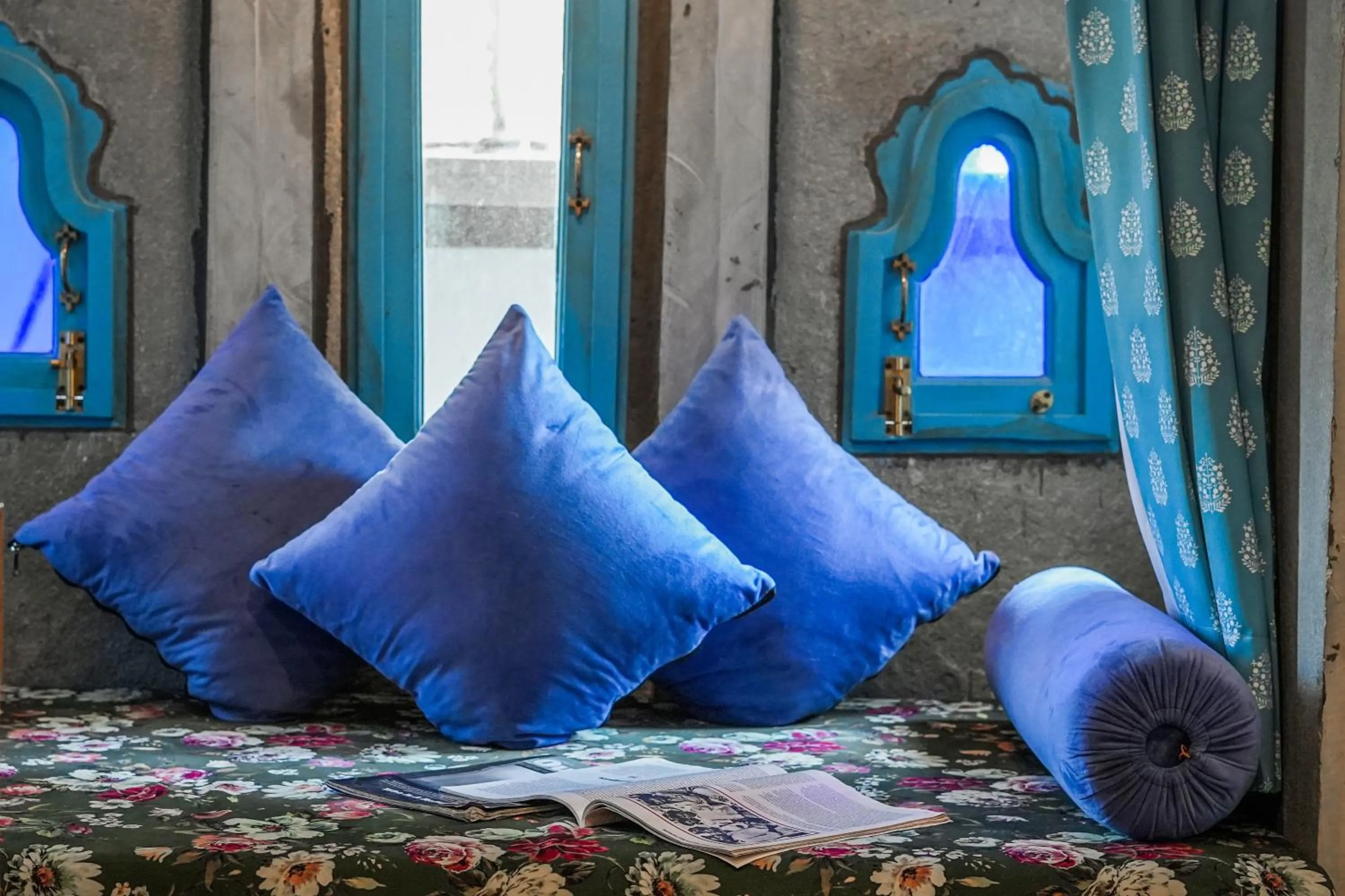 Seating area, Bed in AAJ HAVELI - Pichola Lake Facing Hotel