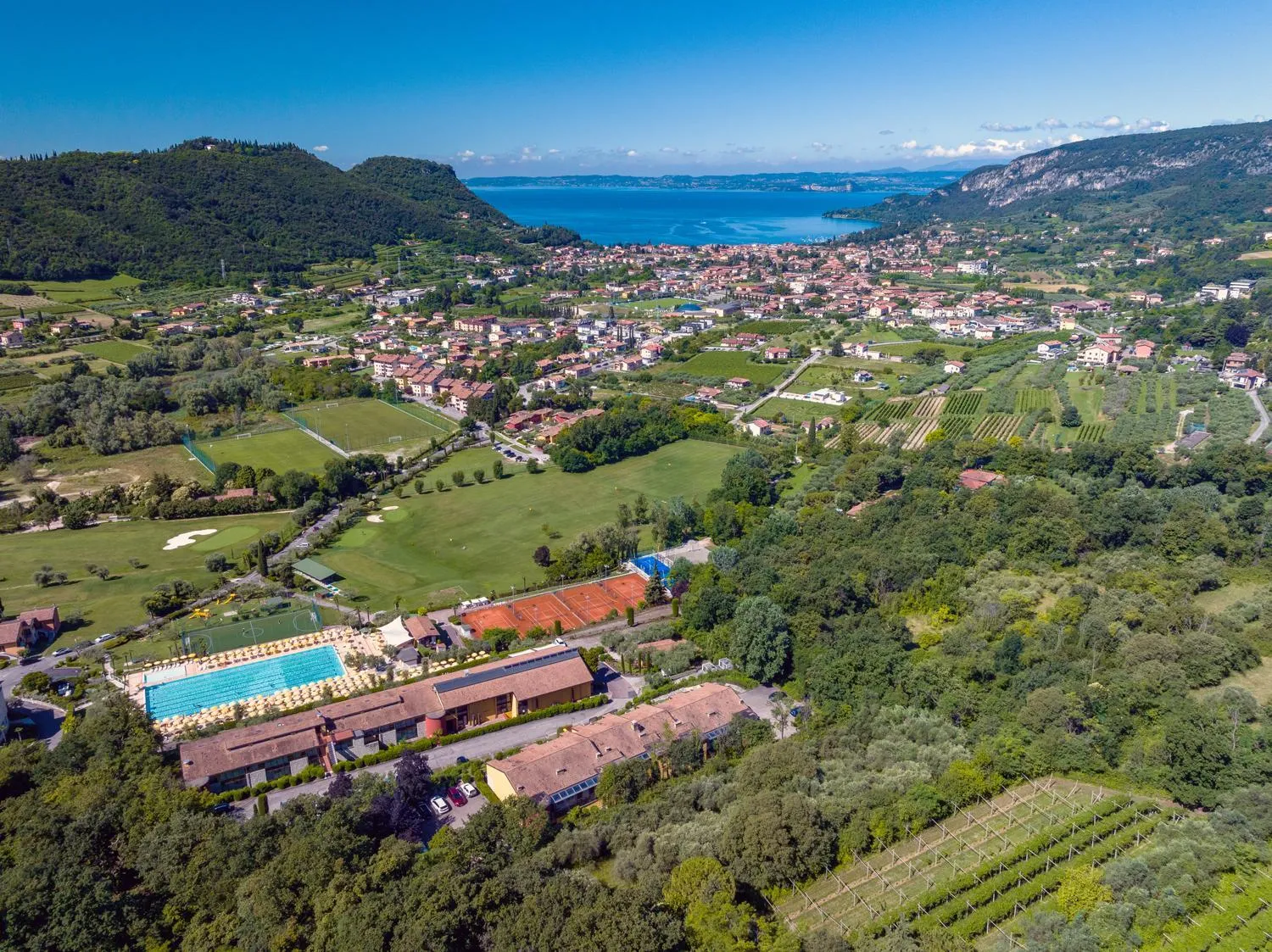 Bird's eye view in Poiano Garda Resort Hotel
